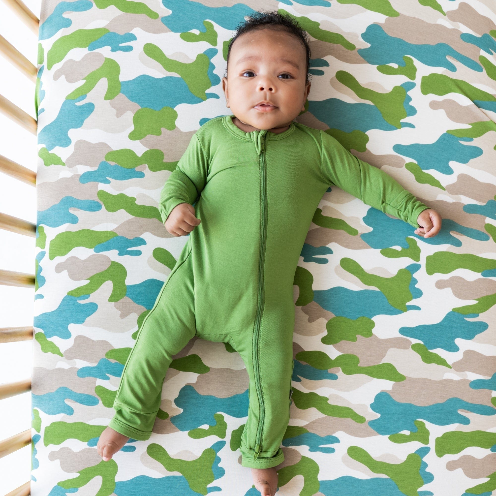 Kyte BABY Crib Sheet Crib Sheet / Camo Printed Crib Sheet in Camo