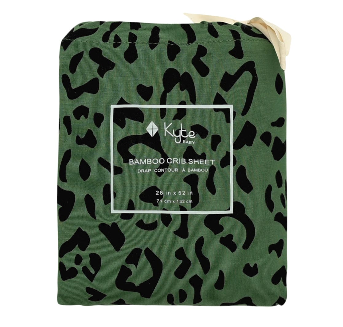 Kyte BABY Crib Sheet Crib Sheet / Hunter Leopard Crib Sheet in Hunter Leopard
