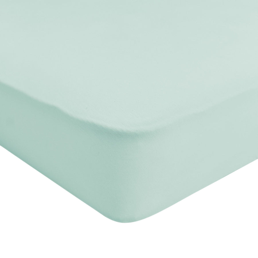 Quincy Mae Woven Crib Sheet in Sage Gingham