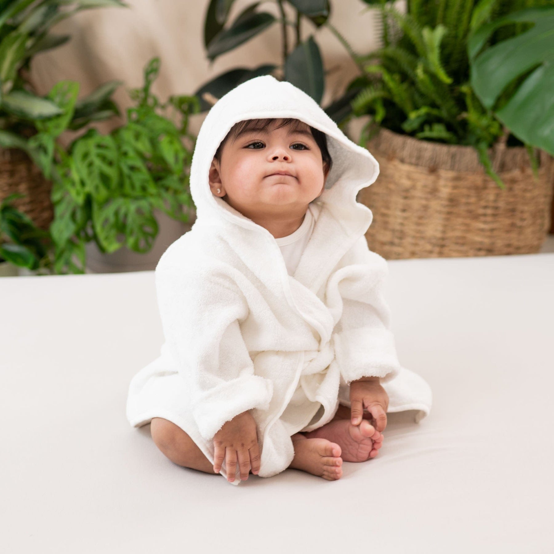 Kyte Baby Home and Bath Toddler Bath Robe in Cloud