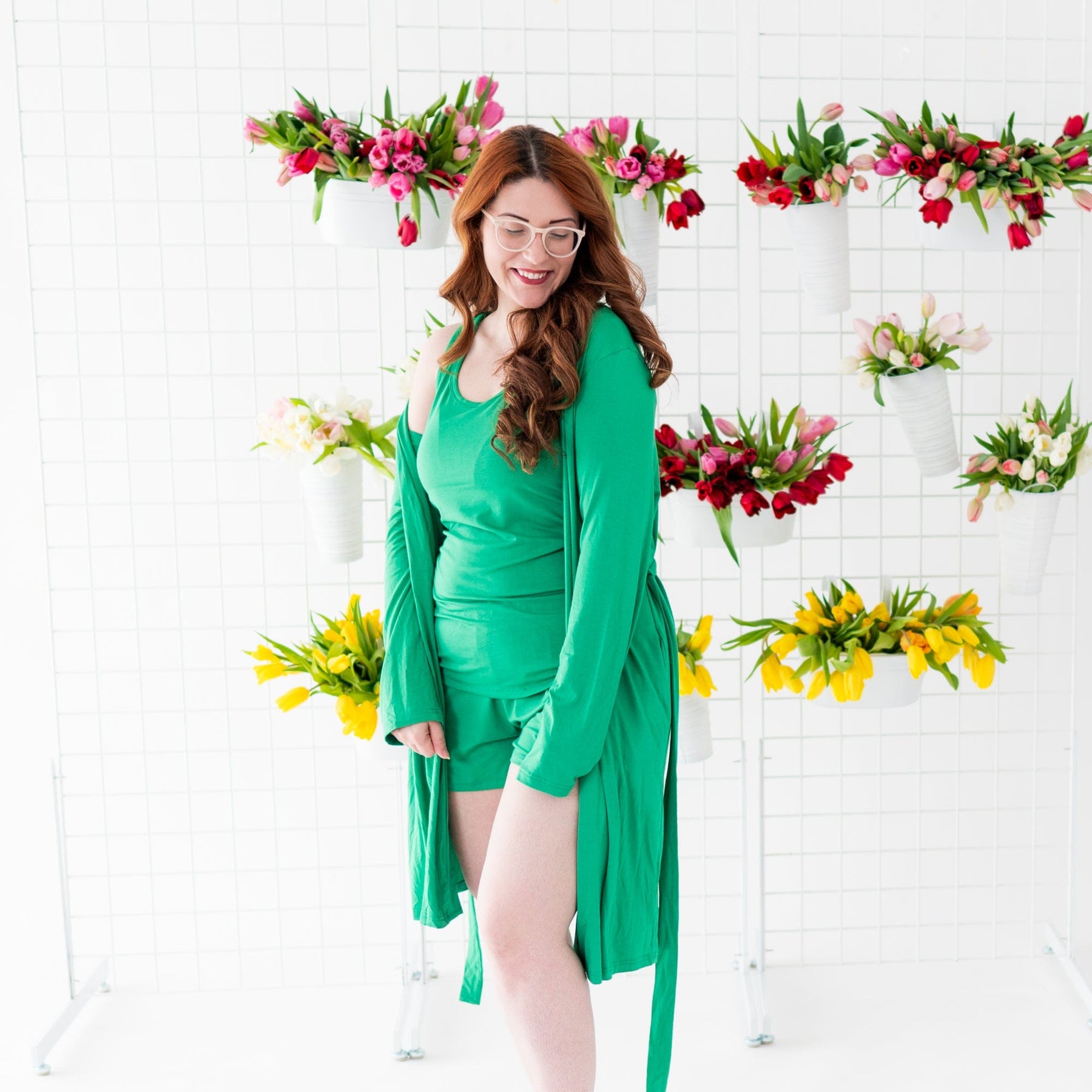 Kyte BABY Home and Bath Women’s Lounge Robe in Fern