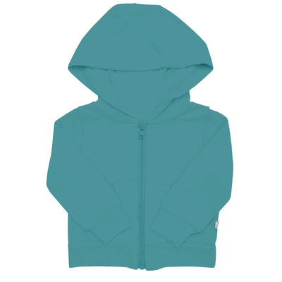 Bamboo Jersey Hooded Jacket in Cove
