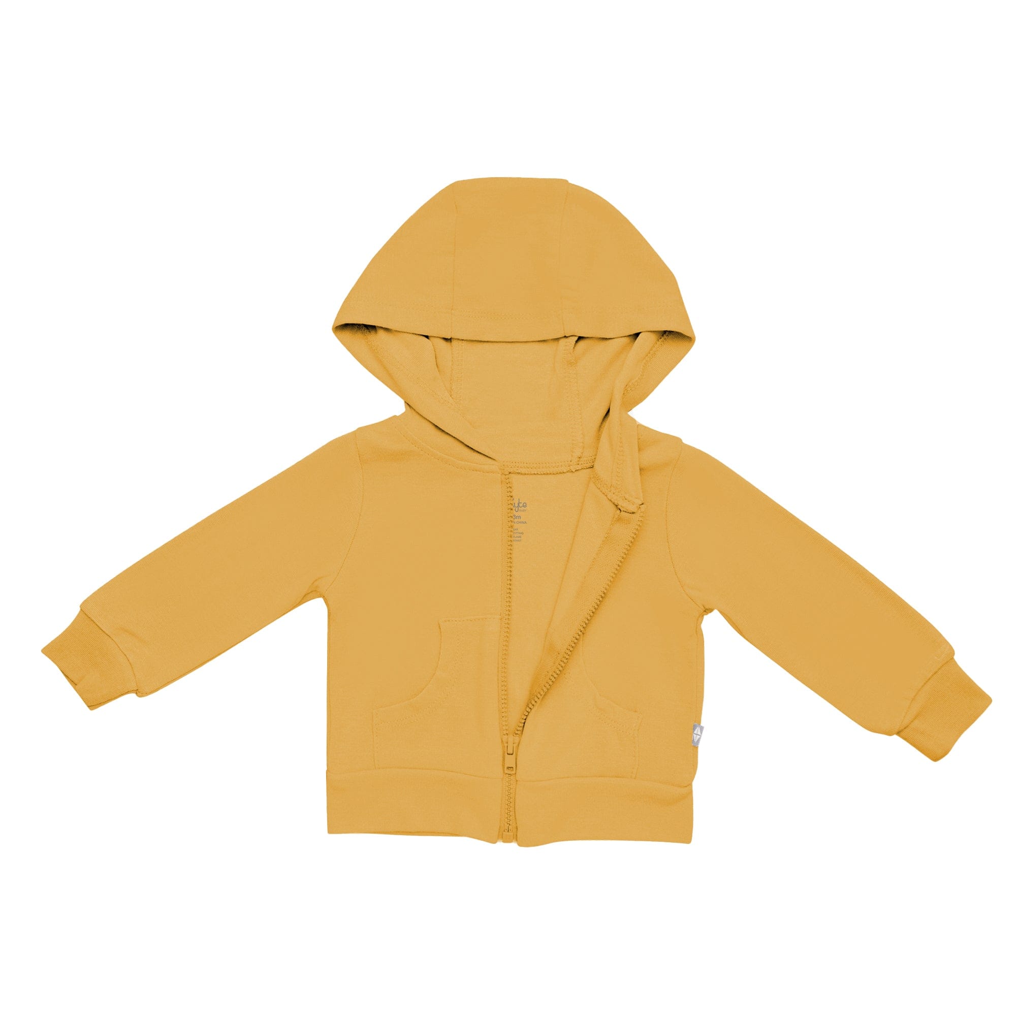 Kyte BABY Hooded Jacket Bamboo Jersey Hooded Jacket in Marigold