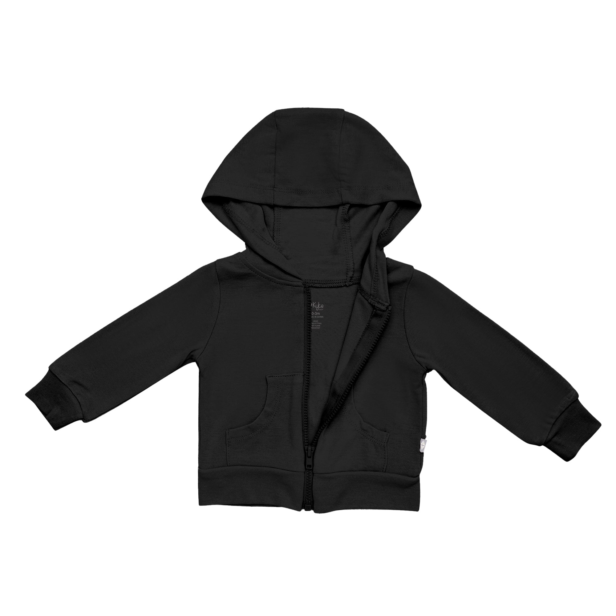 Kyte BABY Hooded Jacket Bamboo Jersey Hooded Jacket in Midnight