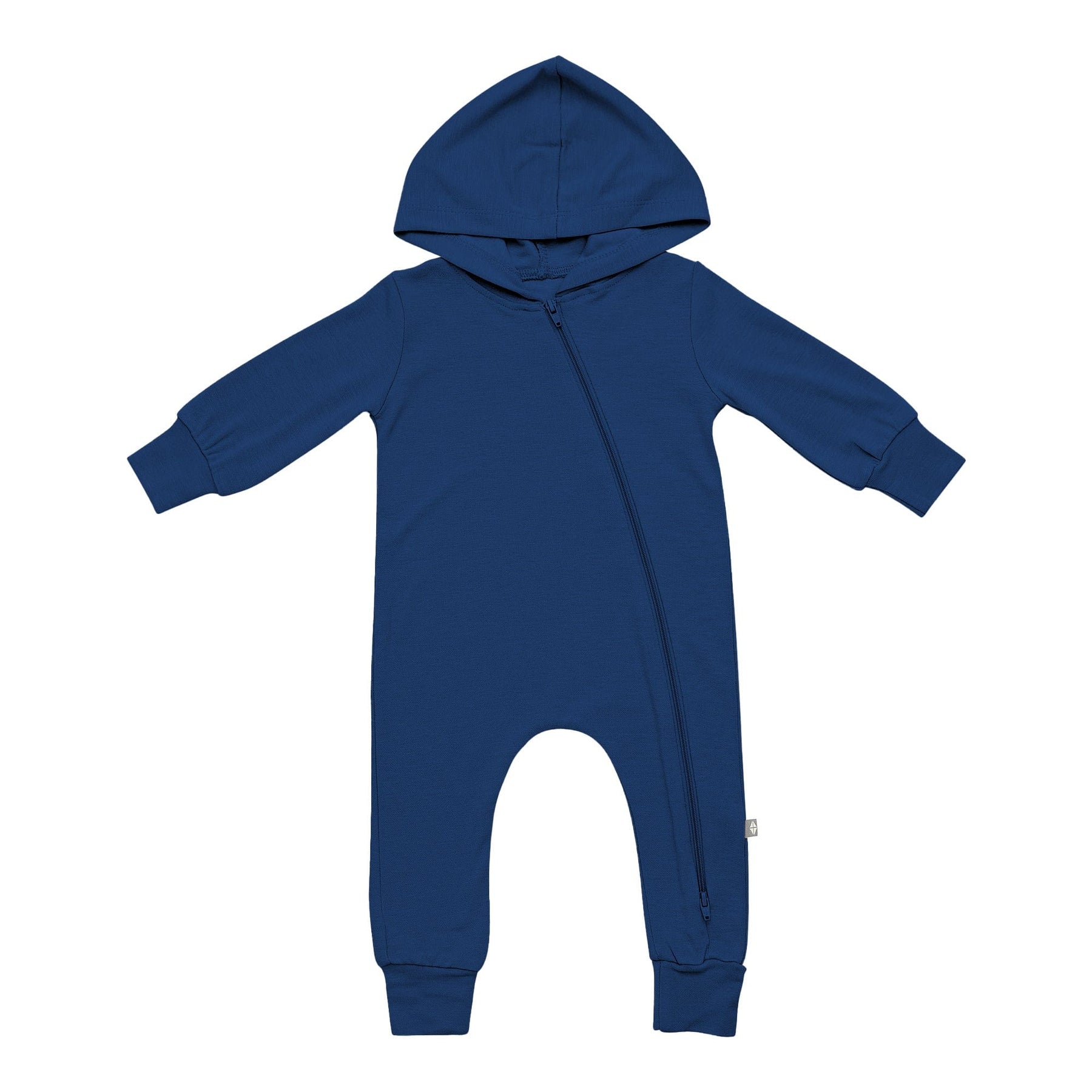 Kyte BABY Hooded Zippered Romper Bamboo Jersey Hooded Zippered Romper in Tahoe