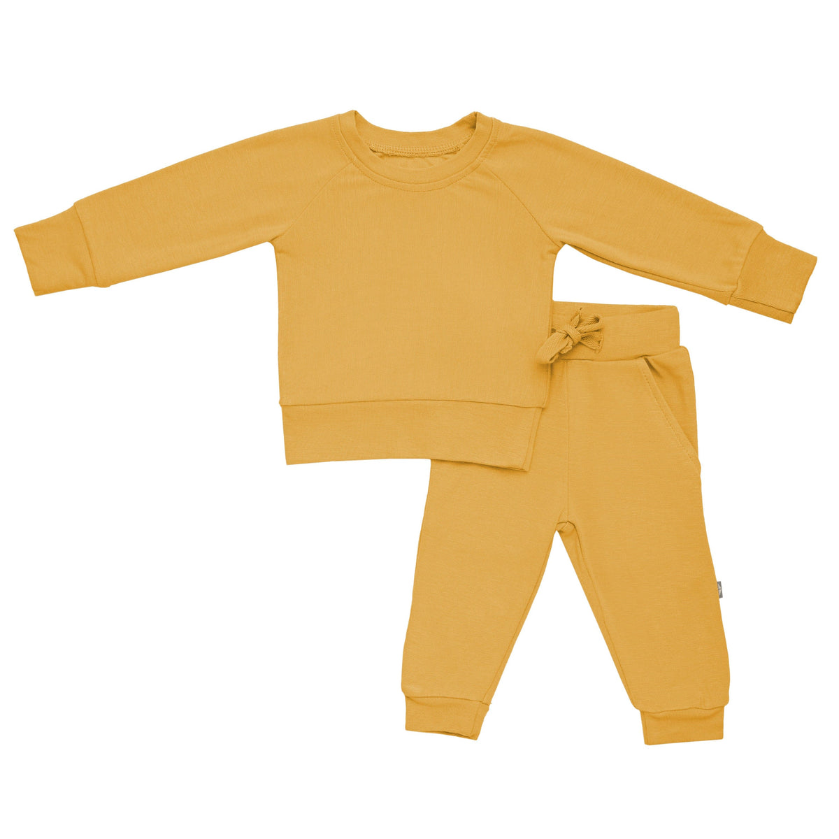 Kyte BABY Jogger Set Bamboo Jersey Jogger Set in Marigold