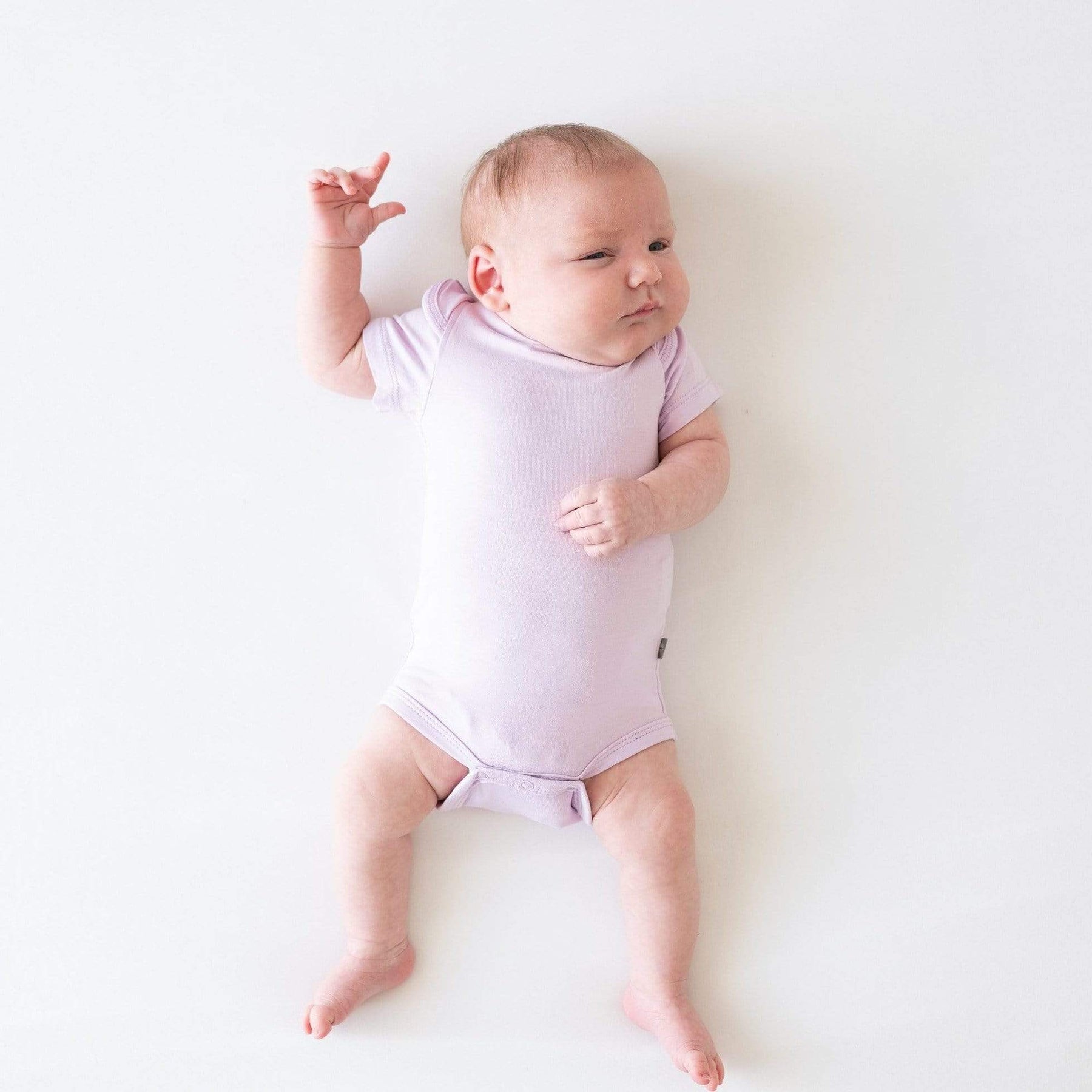 Kyte BABY Layette Bodysuit in Mauve