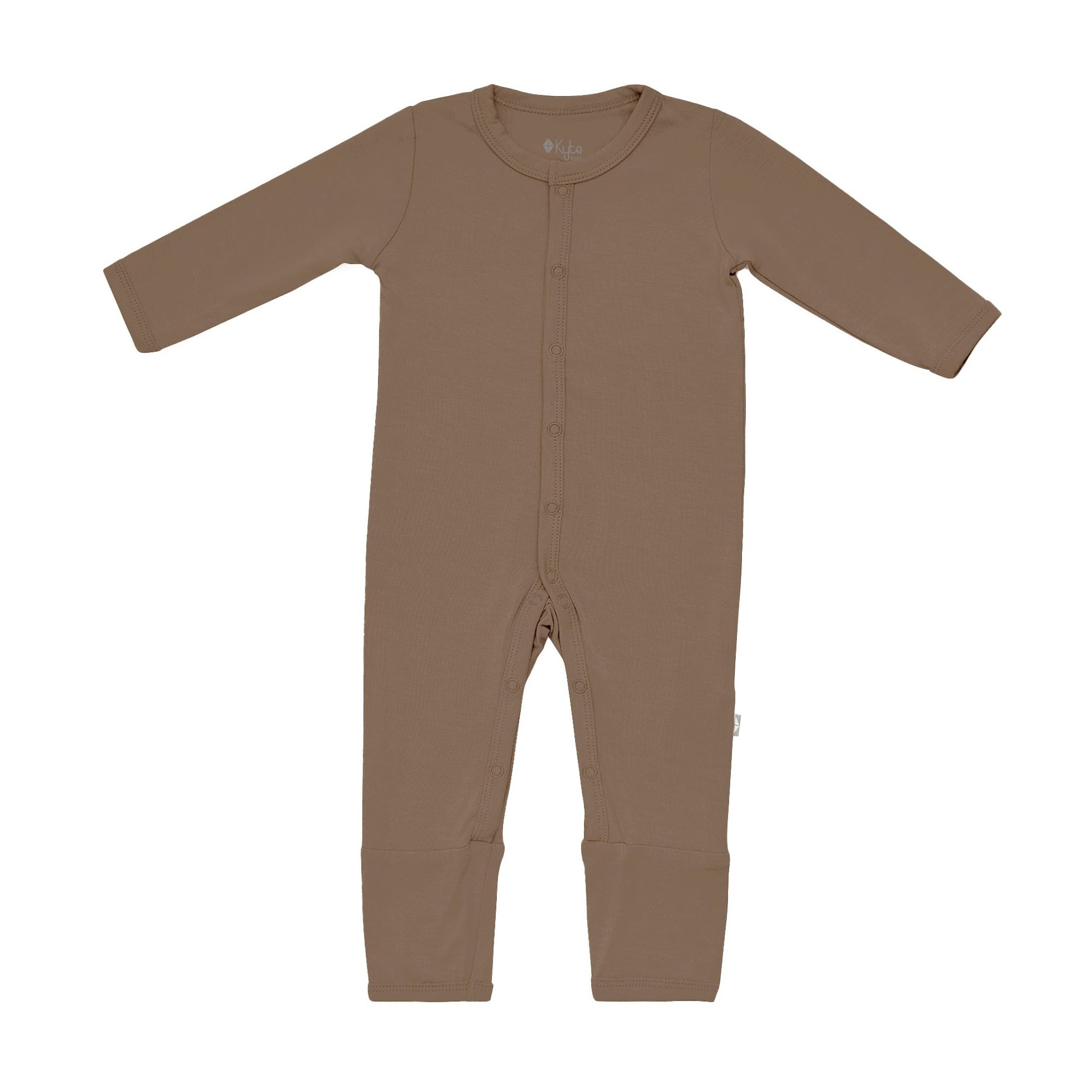 Kyte BABY Layette Romper in Coffee