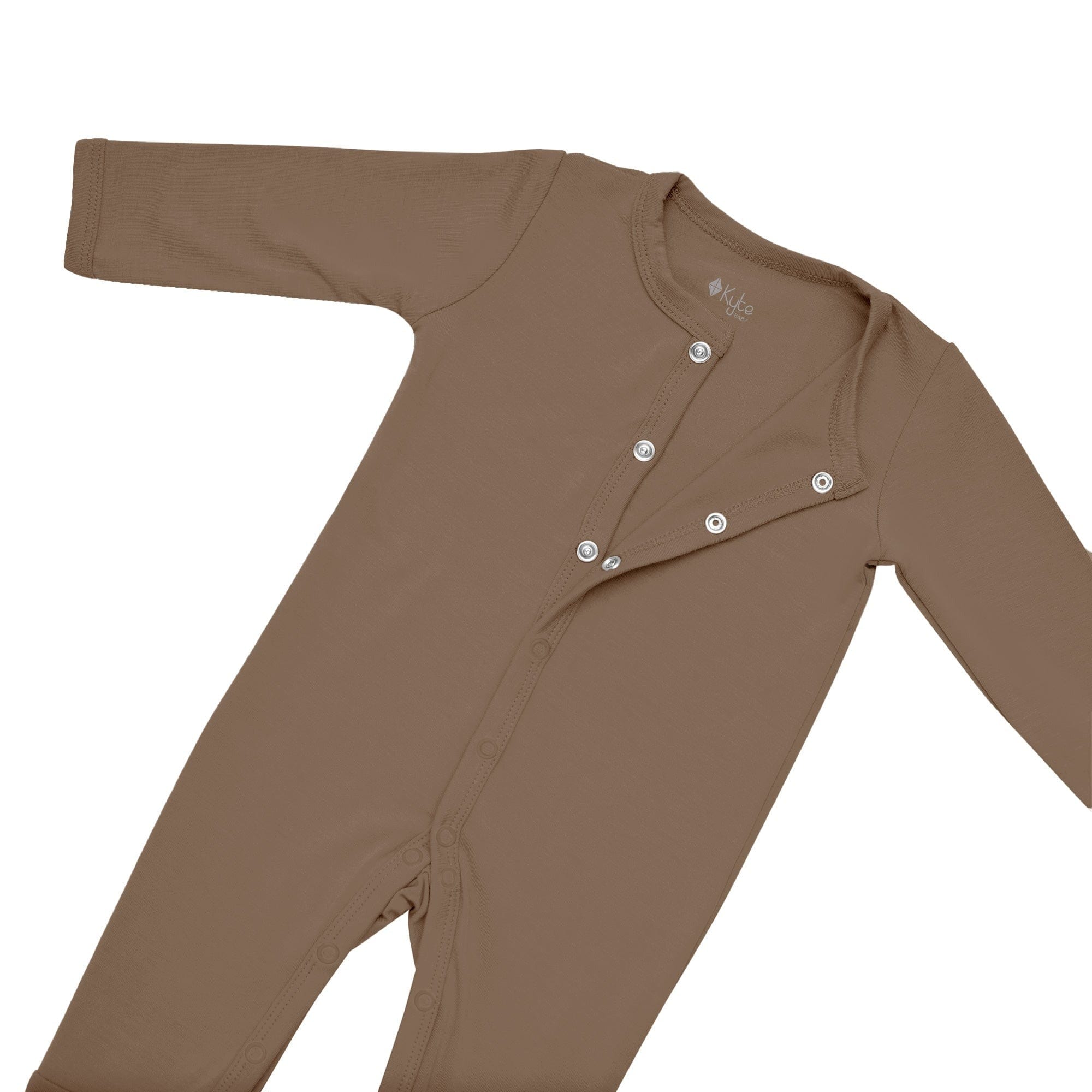 Kyte BABY Layette Romper in Coffee