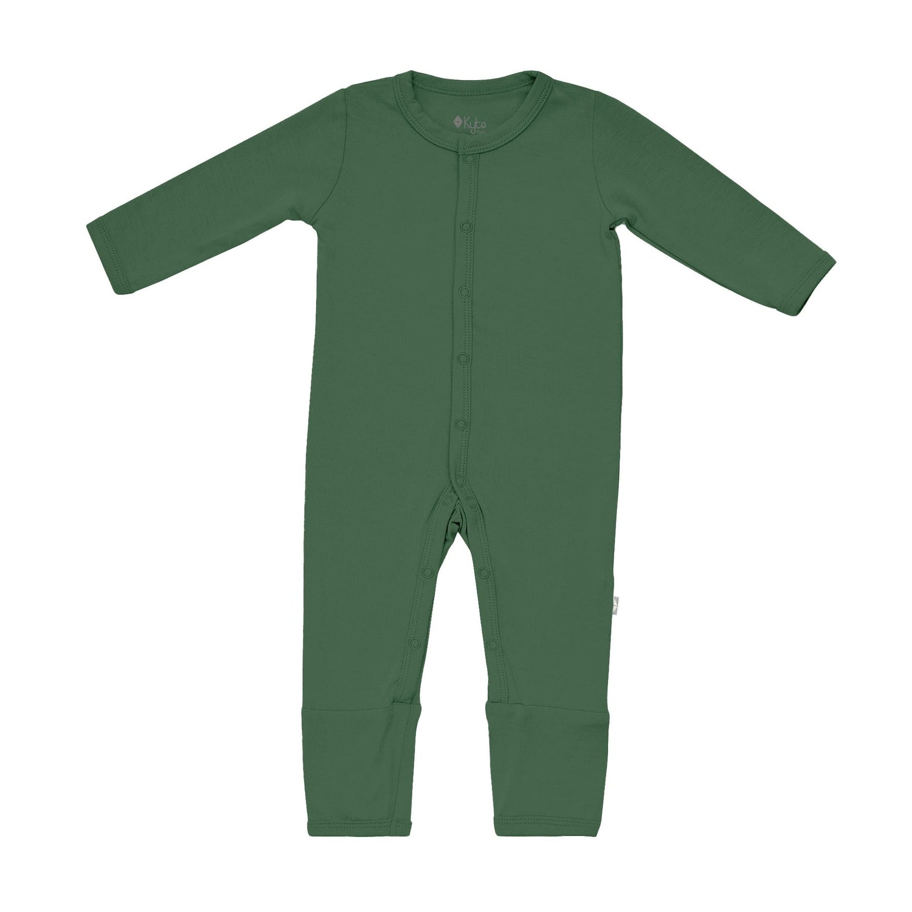 Kyte BABY Layette Romper in Hunter