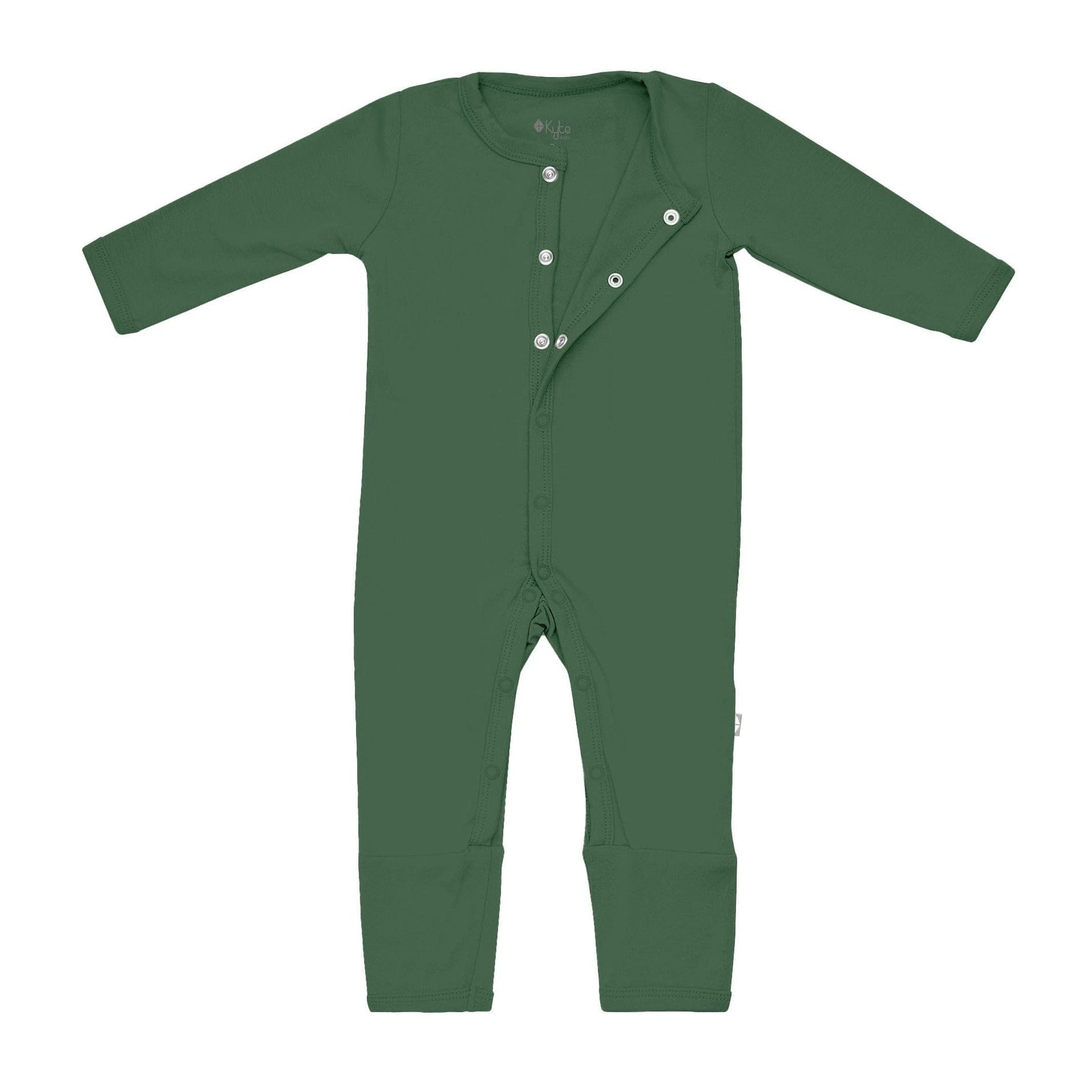 Kyte BABY Layette Romper in Hunter