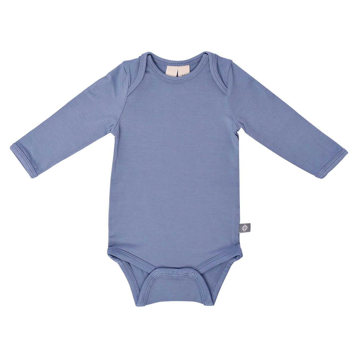 Kyte BABY Layette Slate / Newborn Long Sleeve Bodysuit in Slate