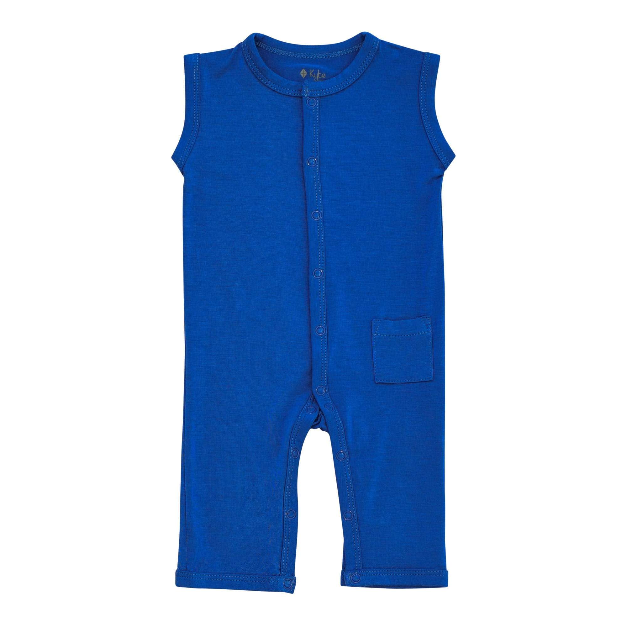 Kyte BABY Layette Sleeveless Romper in Indigo