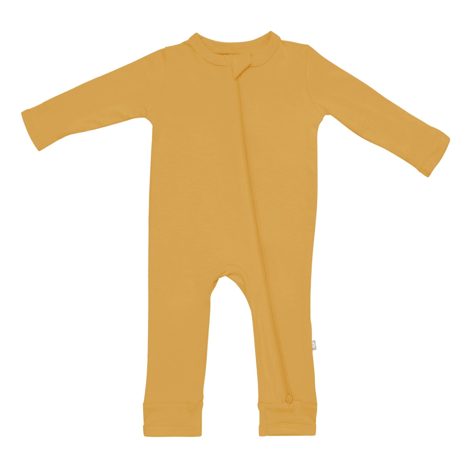 Kyte BABY Layette Zippered Romper in Marigold