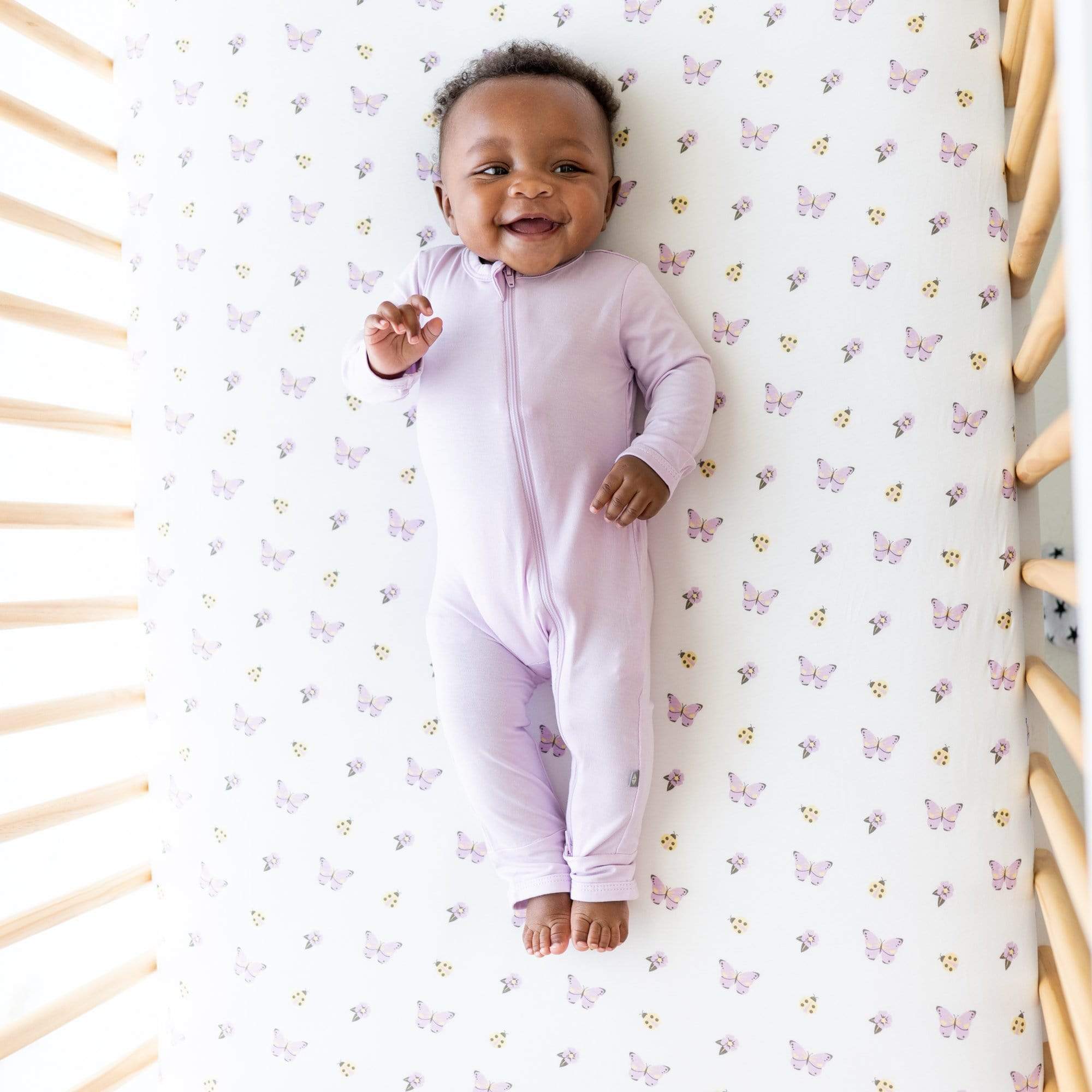 Kyte BABY Layette Zippered Romper in Mauve
