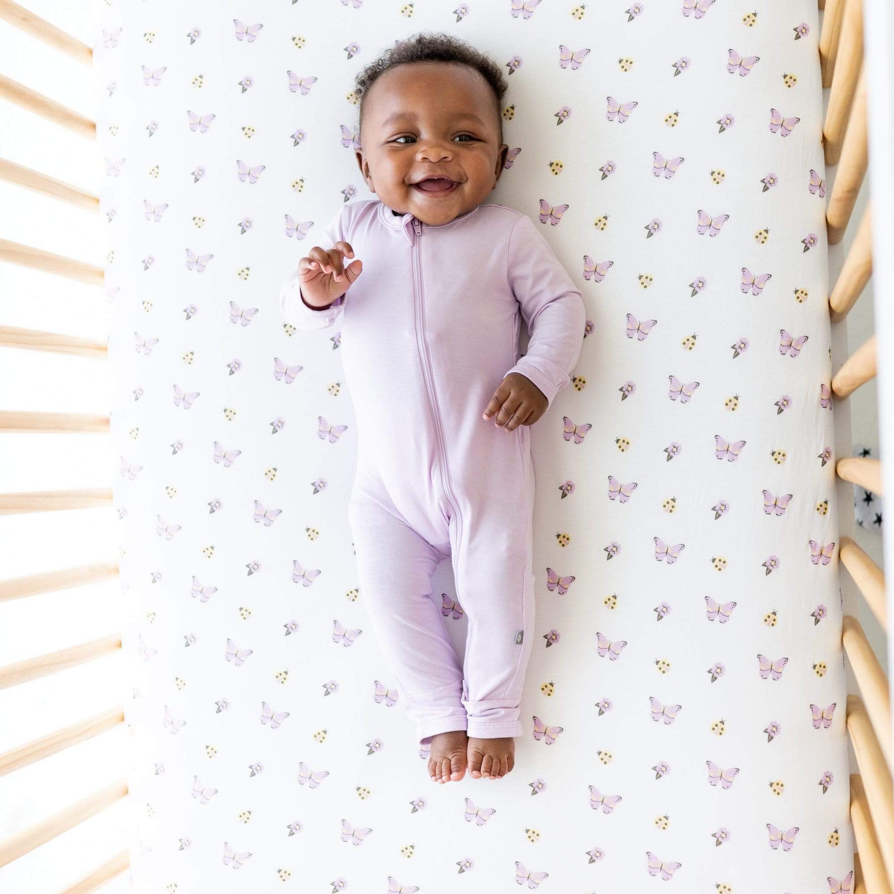 Kyte BABY Layette Zippered Romper in Mauve
