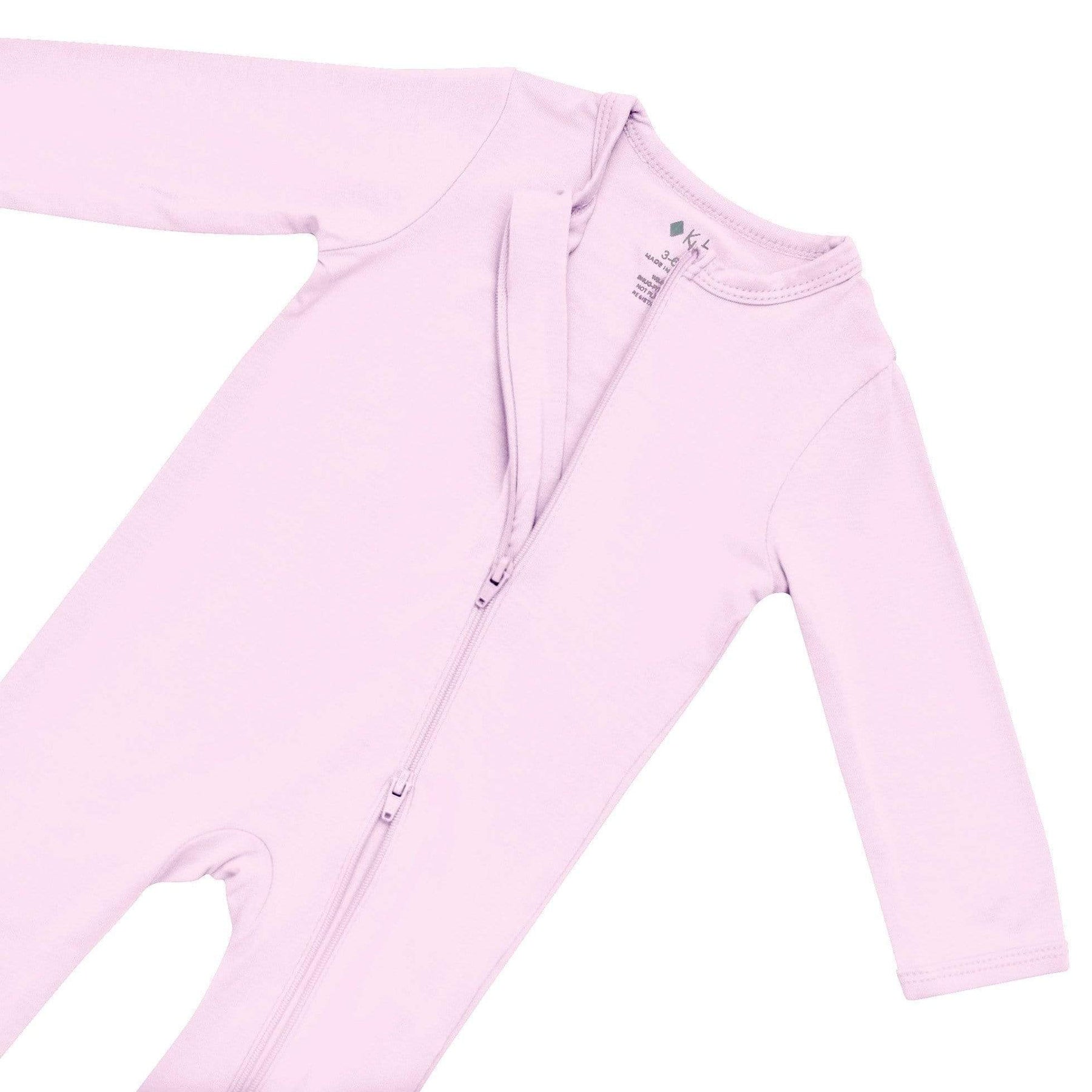 Kyte BABY Layette Zippered Romper in Mauve