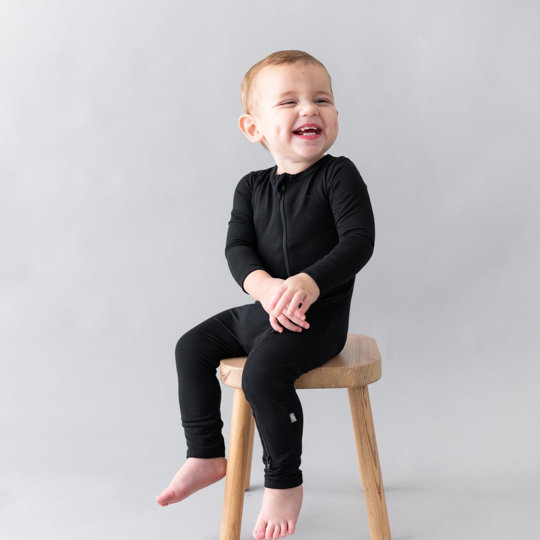 Kyte BABY Layette Zippered Romper in Midnight