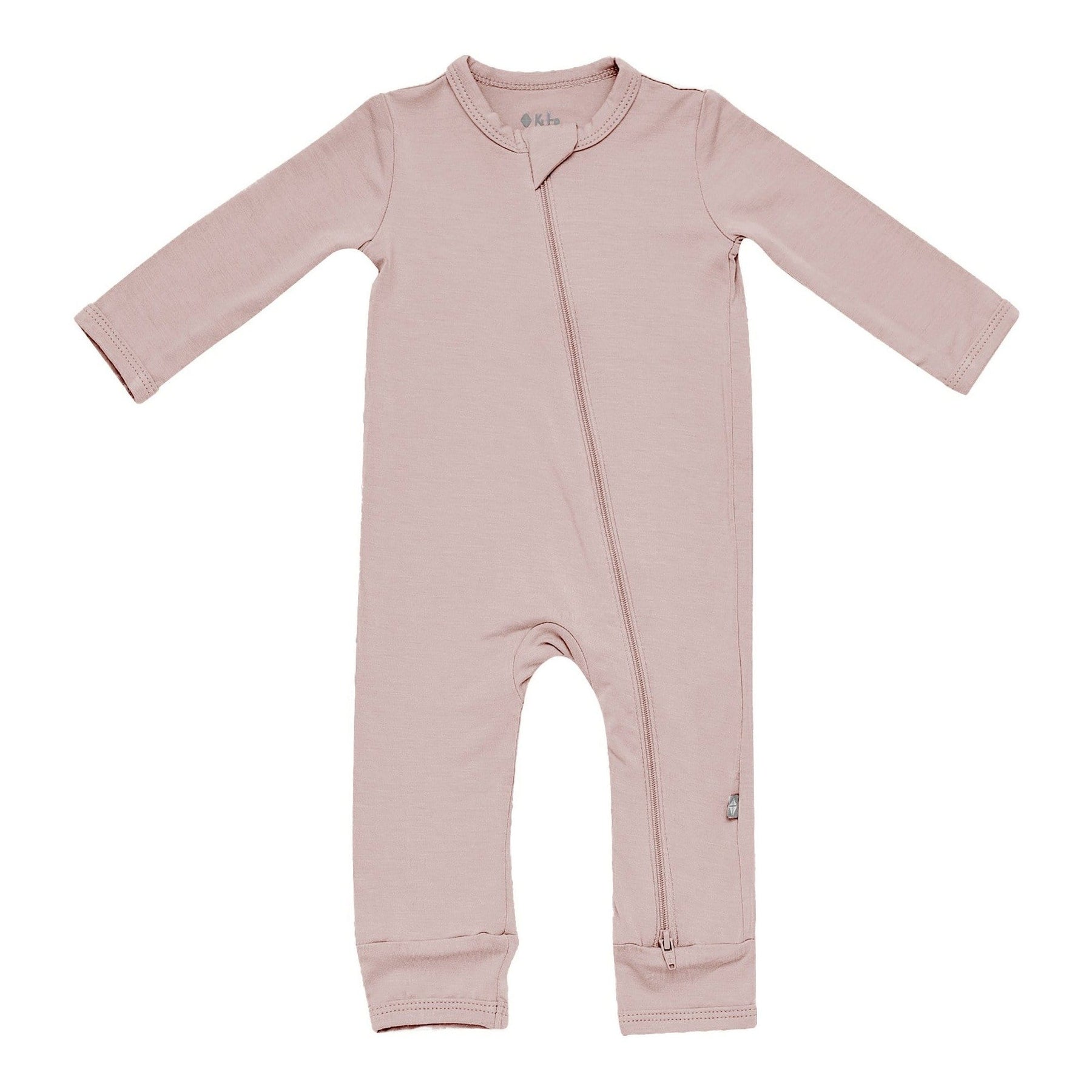 Kyte BABY Layette Zippered Romper in Sunset