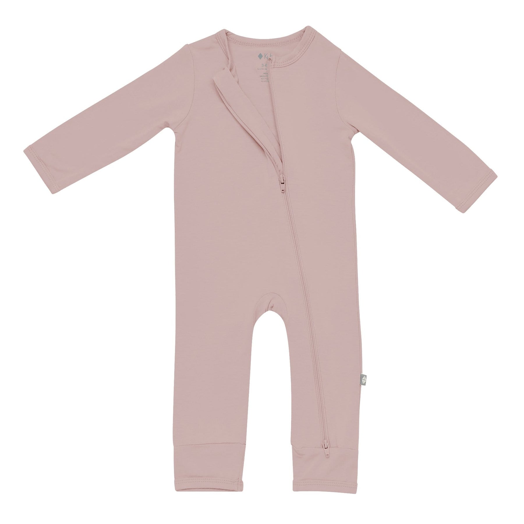 Kyte BABY Layette Zippered Romper in Sunset