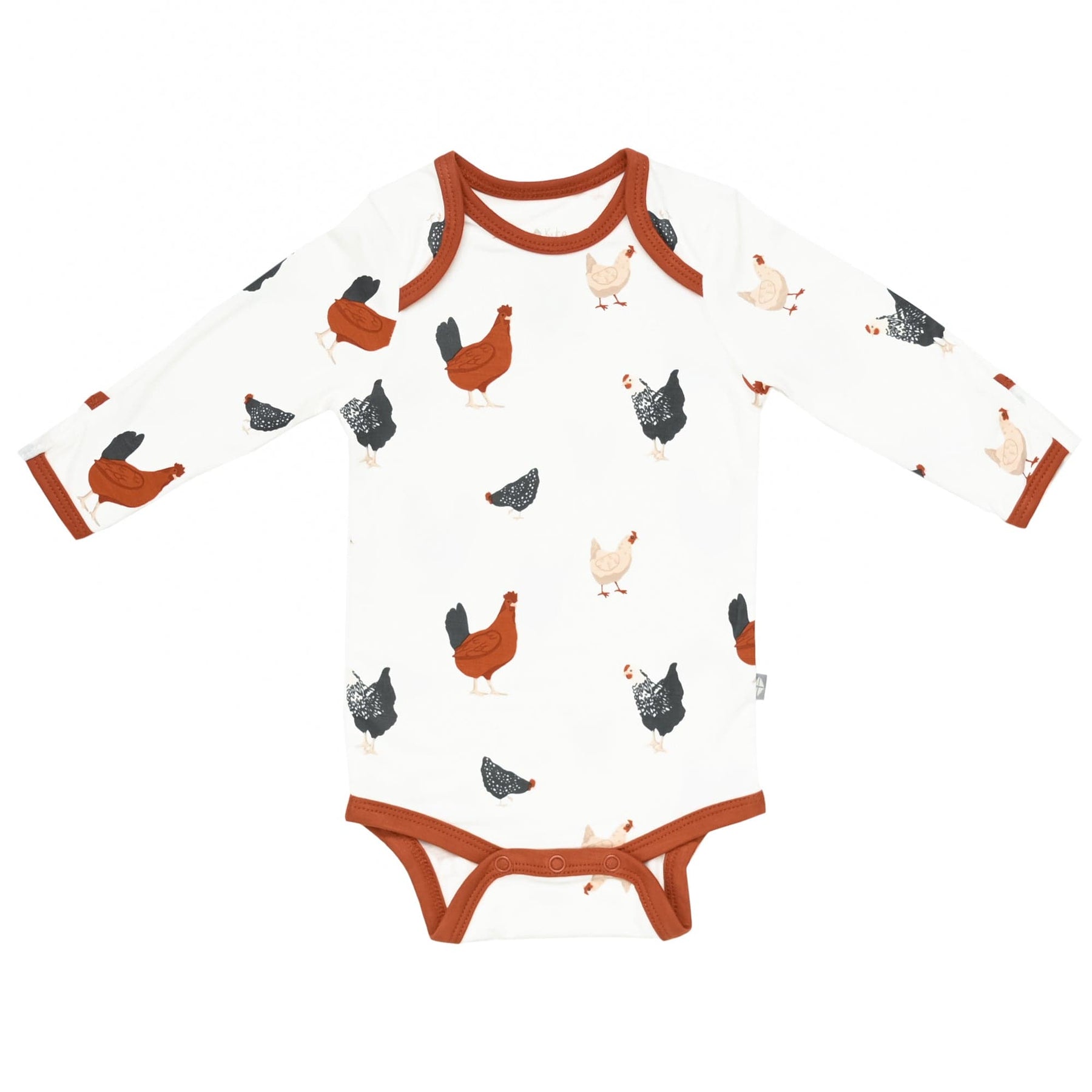 Kyte BABY Long Sleeve Bodysuits Long Sleeve Bodysuit in Chick