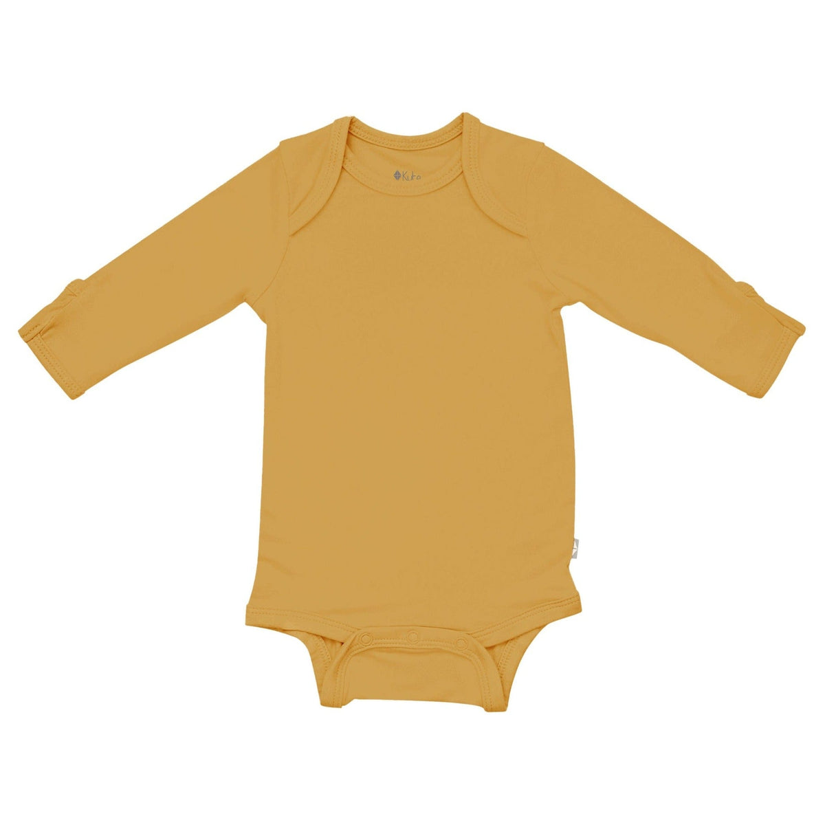 Kyte BABY Long Sleeve Bodysuits Long Sleeve Bodysuit in Marigold