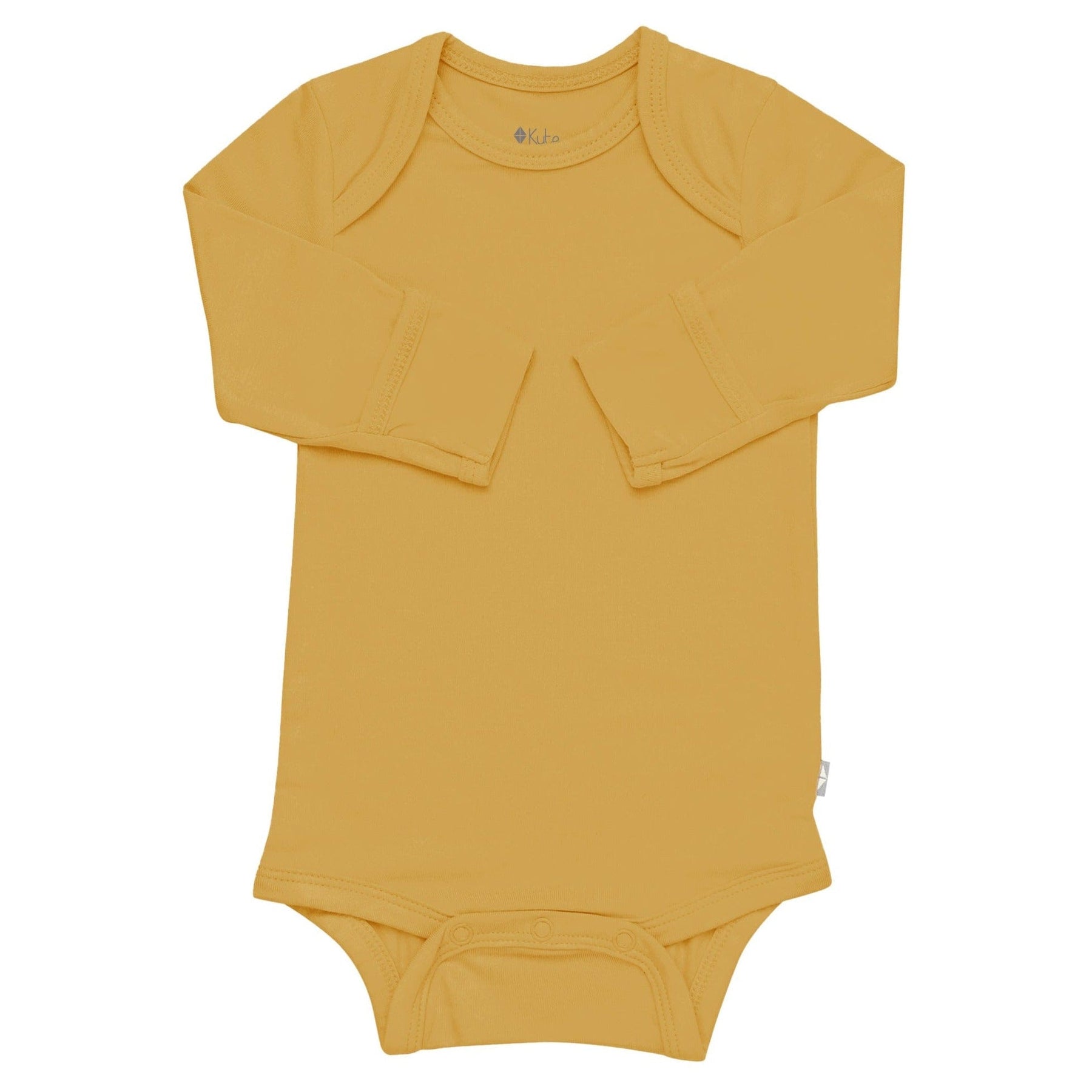 Kyte BABY Long Sleeve Bodysuits Long Sleeve Bodysuit in Marigold