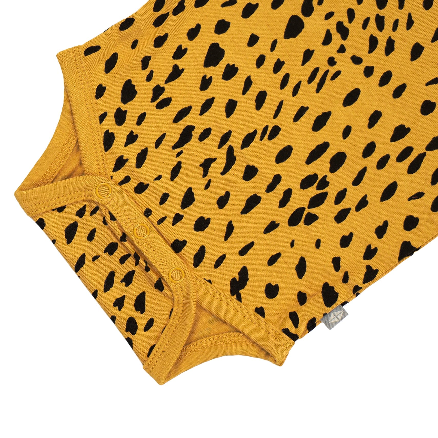 Kyte BABY Long Sleeve Bodysuits Long Sleeve Bodysuit in Marigold Cheetah