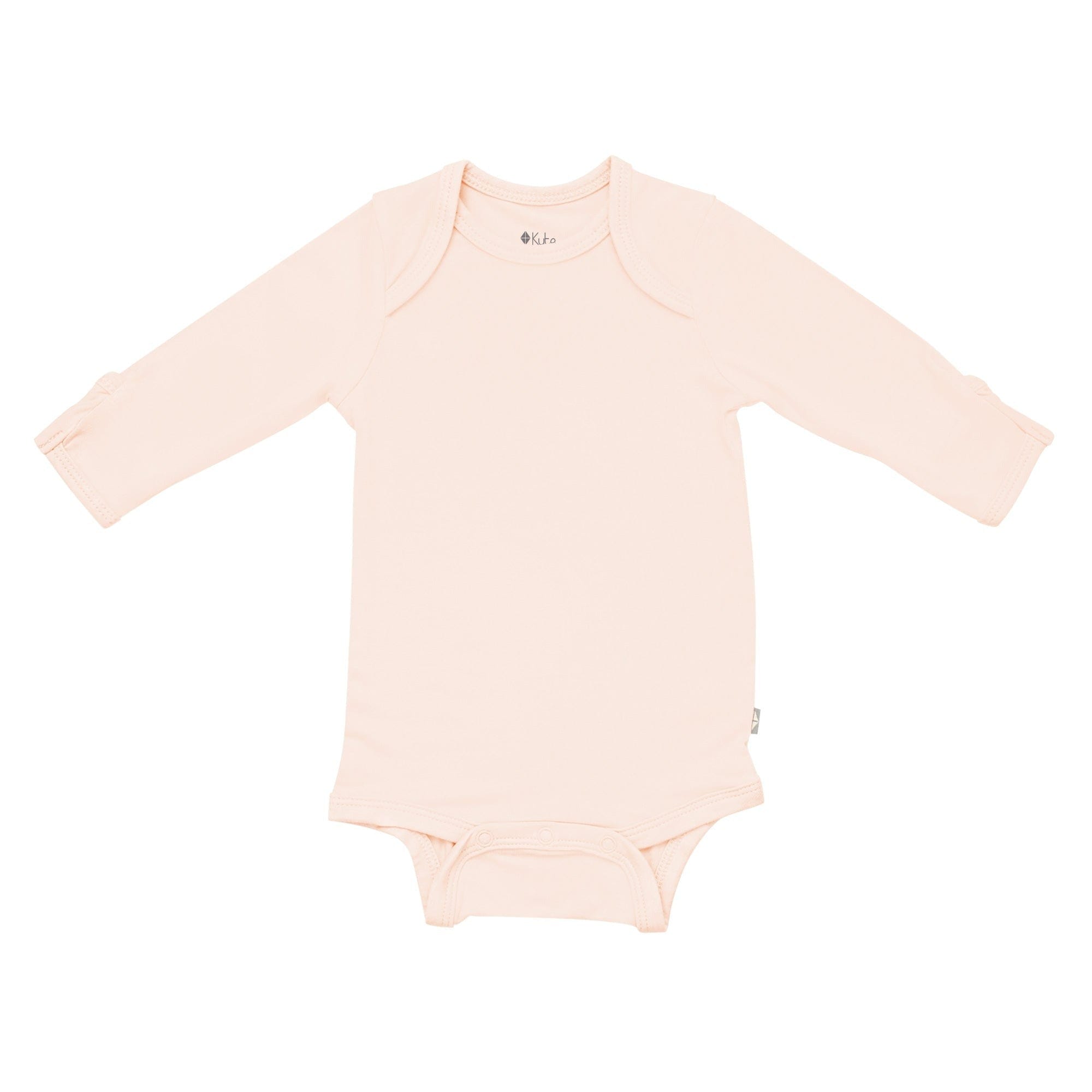 Kyte BABY Long Sleeve Bodysuits Long Sleeve Bodysuit in Porcelain