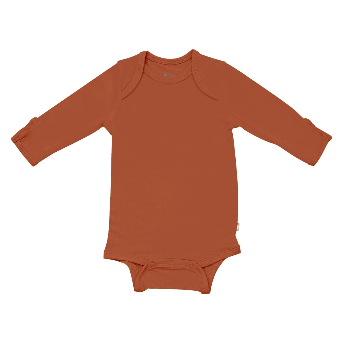 Kyte BABY Long Sleeve Bodysuits Long Sleeve Bodysuit in Rust