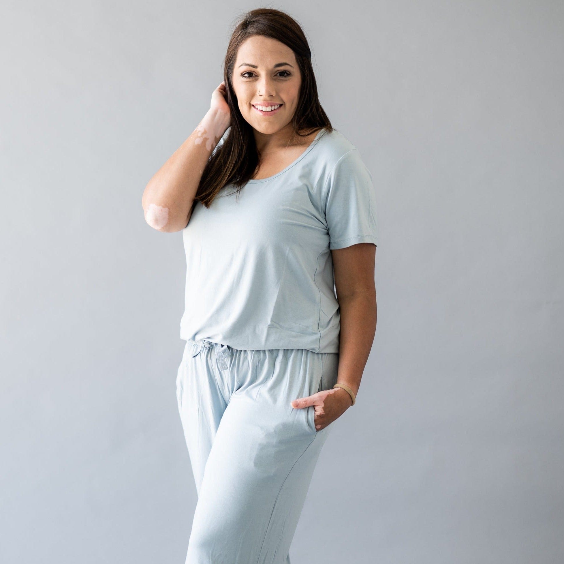 Kyte BABY Lounge Pants with pockets Women's Lounge Pants in Fog