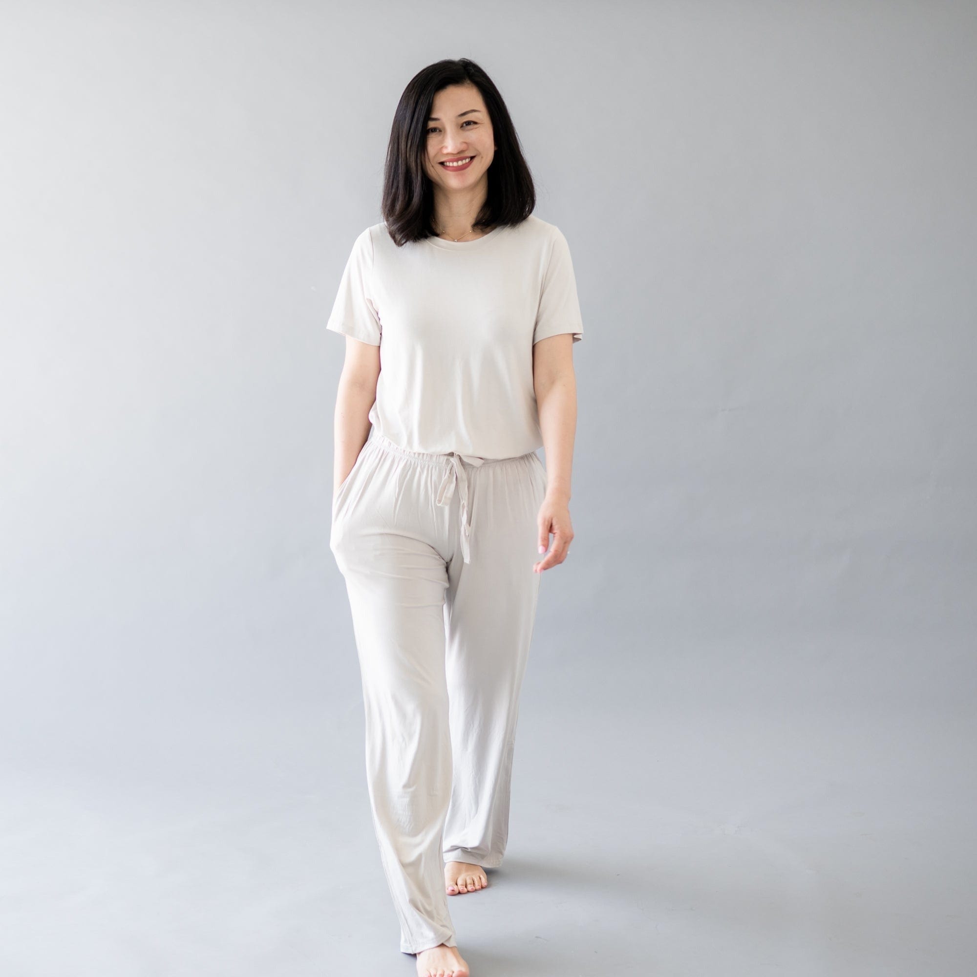 Kyte BABY Lounge Pants with pockets Women's Lounge Pants in Oat