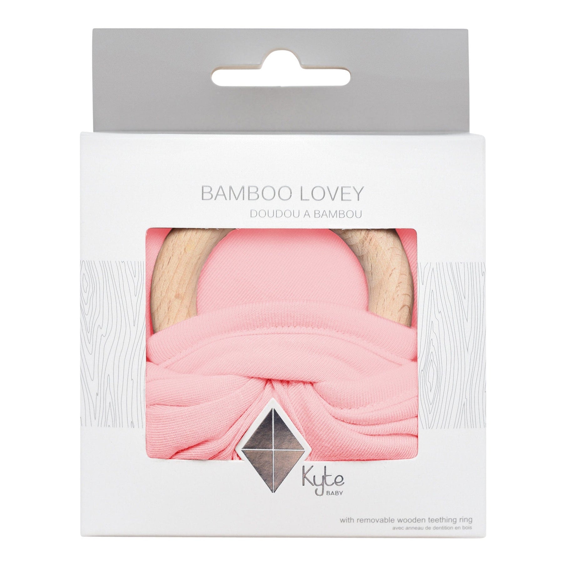 Kyte BABY Lovey Crepe / Infant Lovey in Crepe with Removable Teething Ring