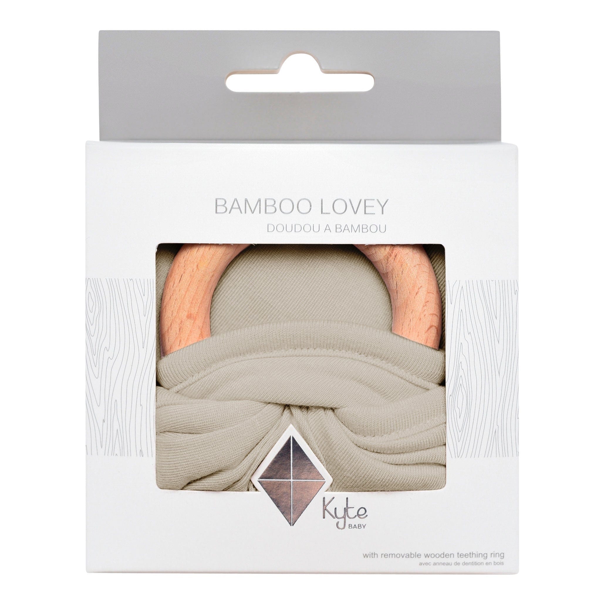 Kyte BABY Lovey Khaki / Infant Lovey in Khaki with Removable Teething Ring