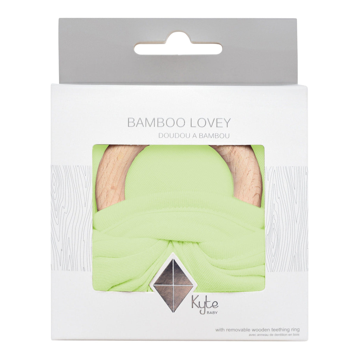 Kyte BABY Lovey Pistachio / Infant Lovey in Pistachio with Removable Teething Ring