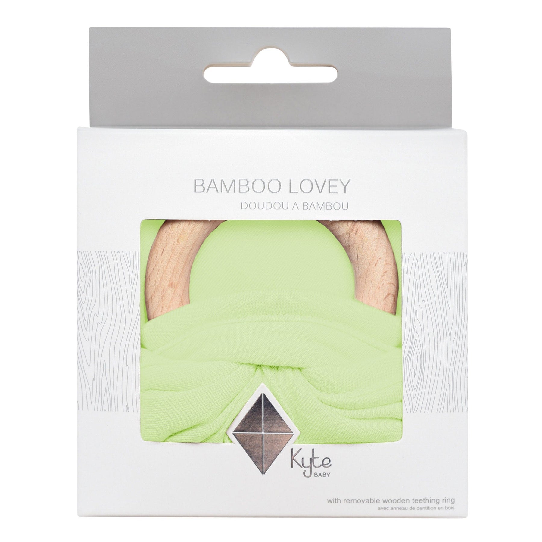 Kyte BABY Lovey Pistachio / Infant Lovey in Pistachio with Removable Teething Ring