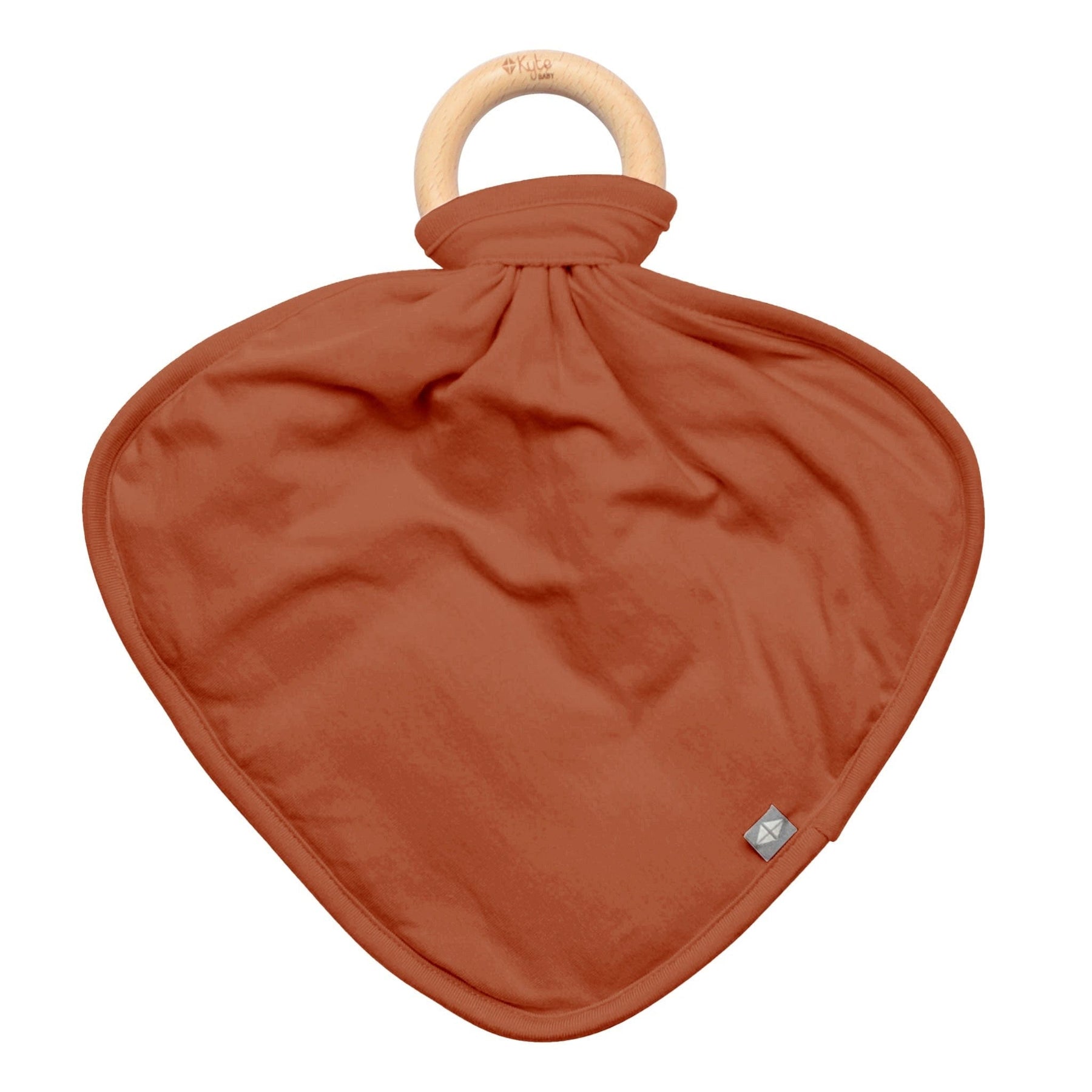 Kyte BABY Lovey Rust / Infant Lovey in Rust with Removable Teething Ring