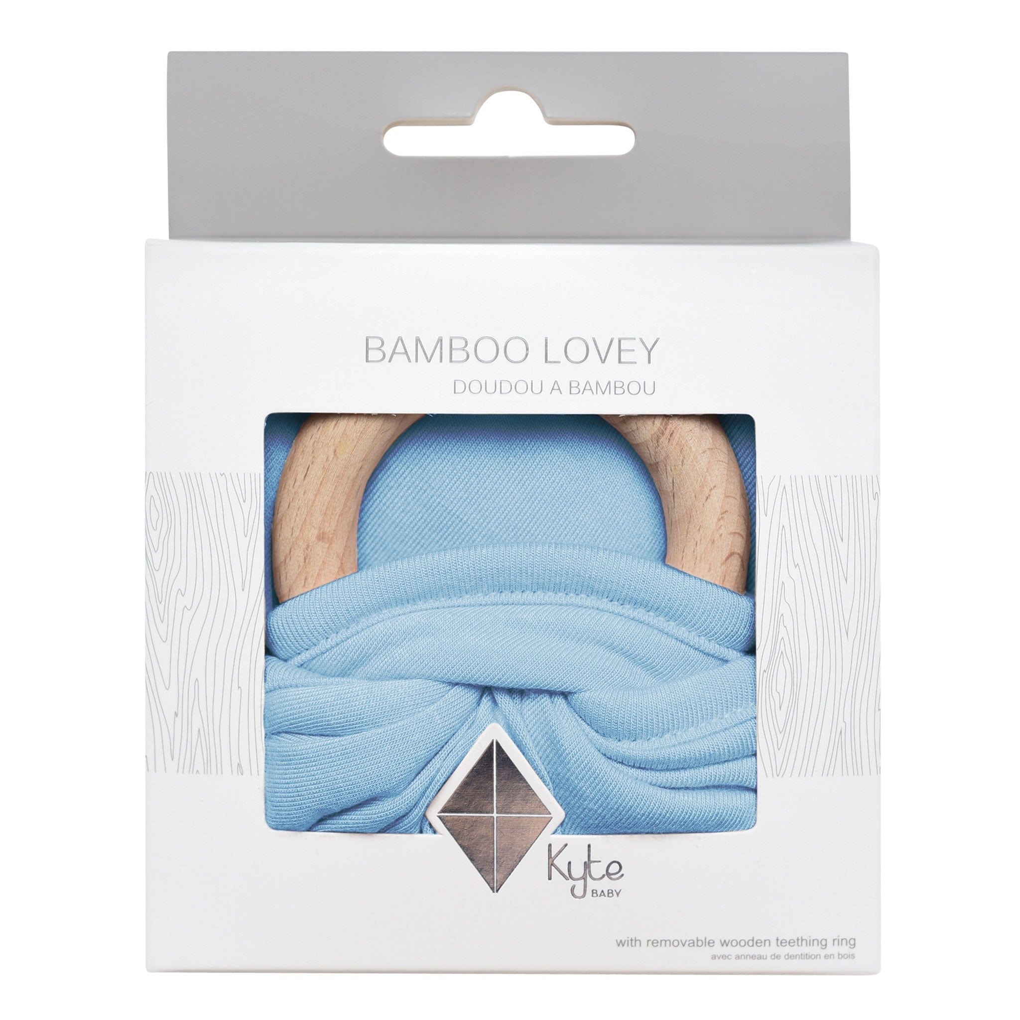 Kyte BABY Lovey Stream / Infant Lovey in Stream with Removable Teething Ring