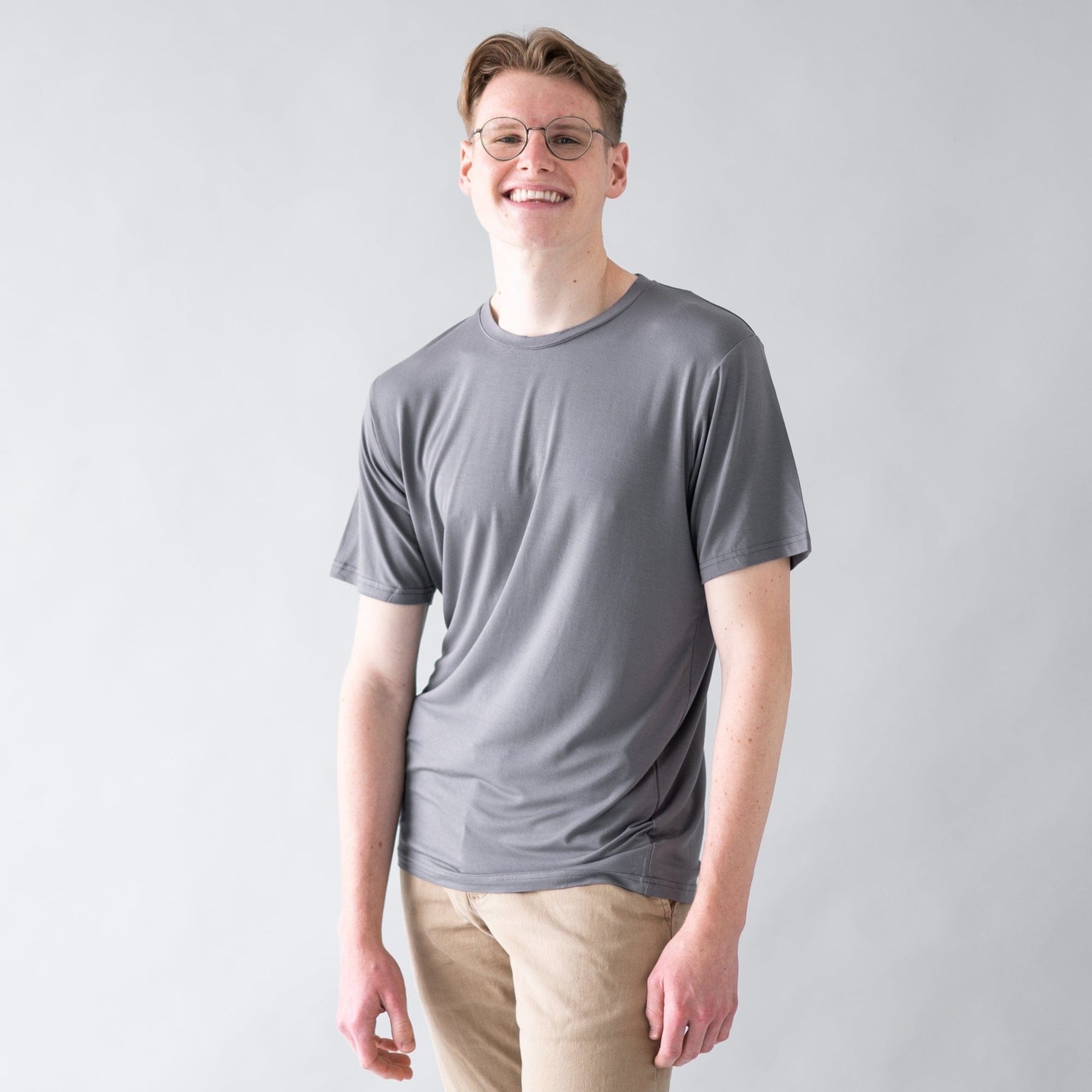 Kyte BABY Men's Crew Neck Tee Men's Crew Neck Tee in Charcoal