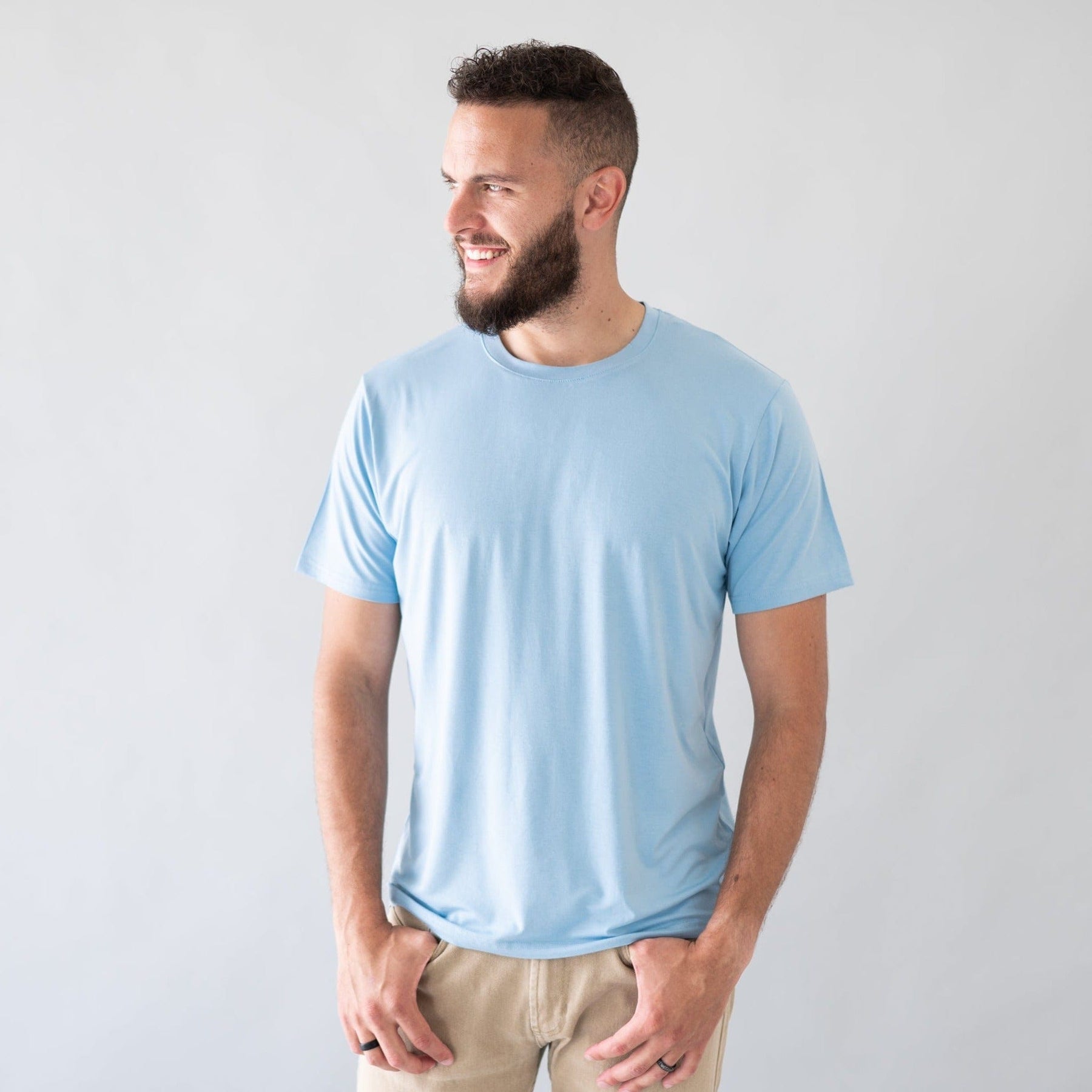 Kyte BABY Men's Crew Neck Tee Men's Crew Neck Tee in Stream