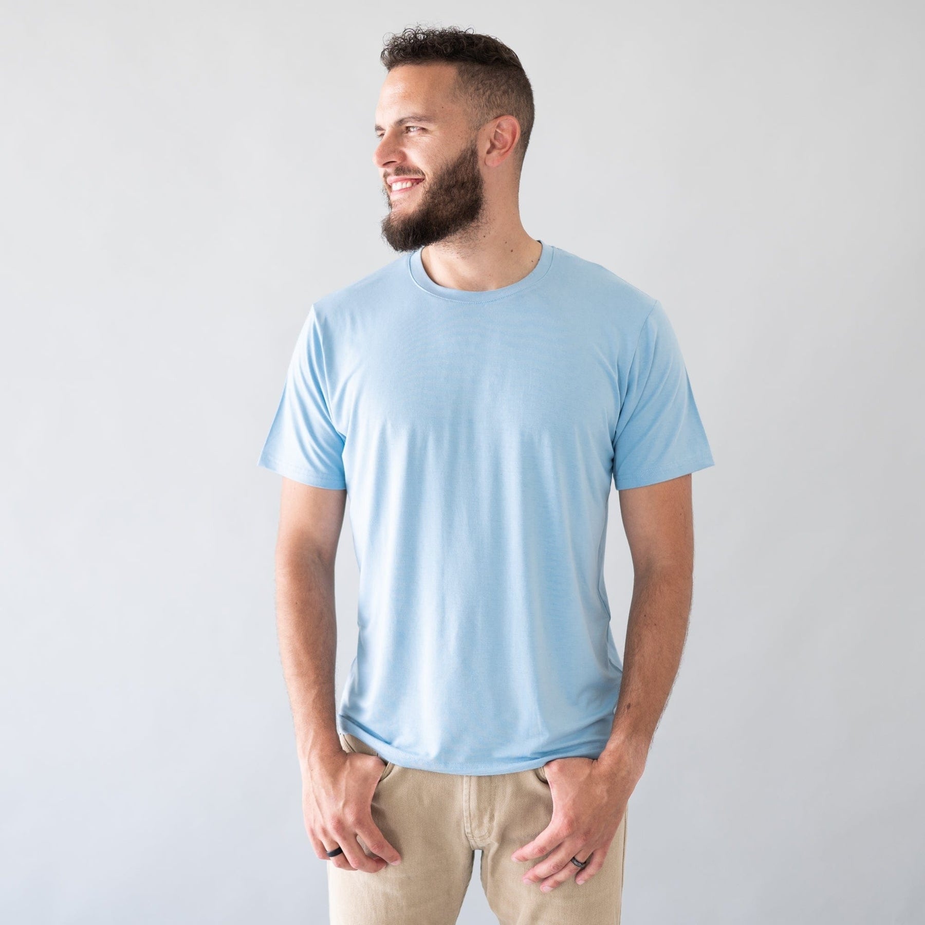 Kyte BABY Men's Crew Neck Tee Men's Crew Neck Tee in Stream