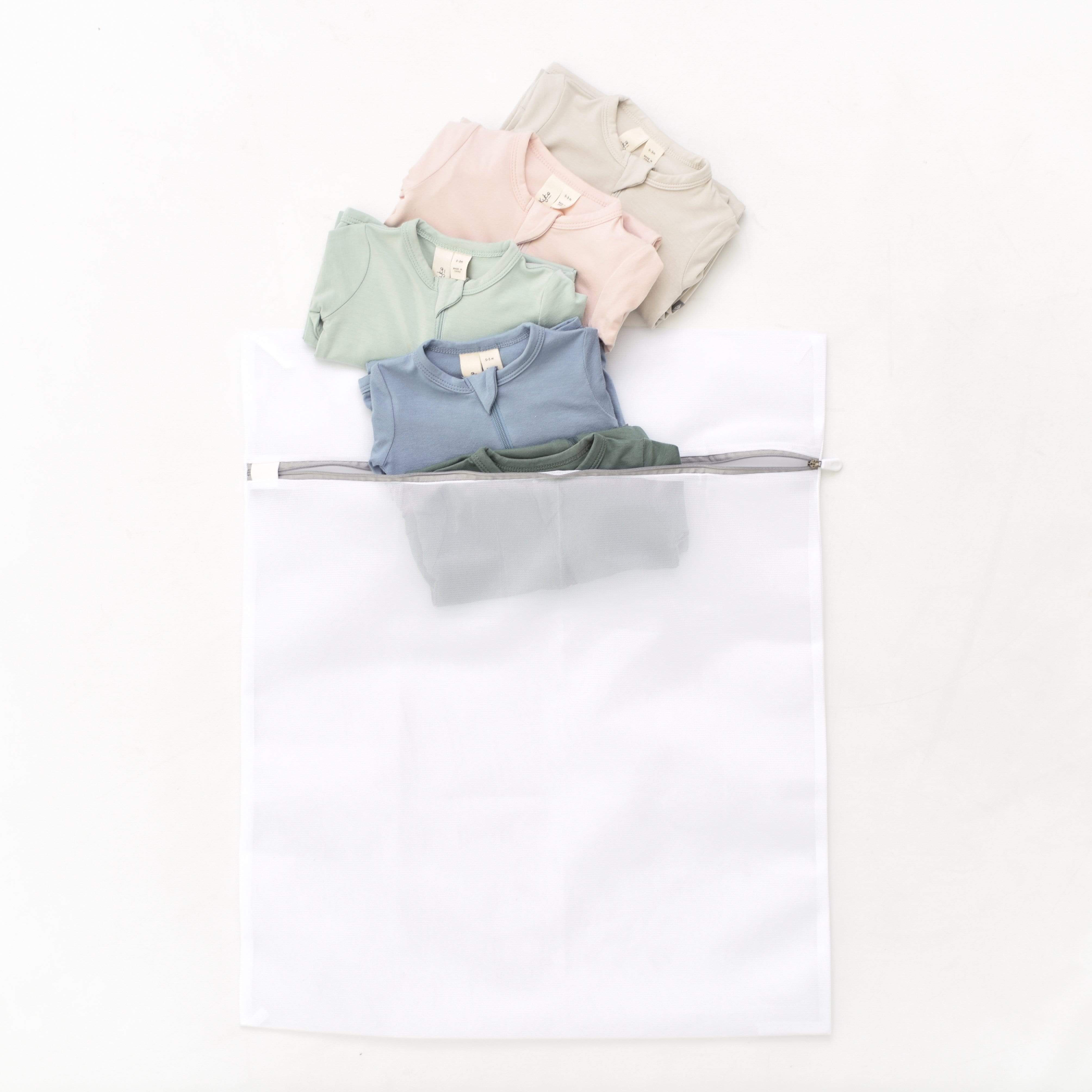 3 Sizes Zippered Mesh Laundry Wash Bags Foldable Delicates