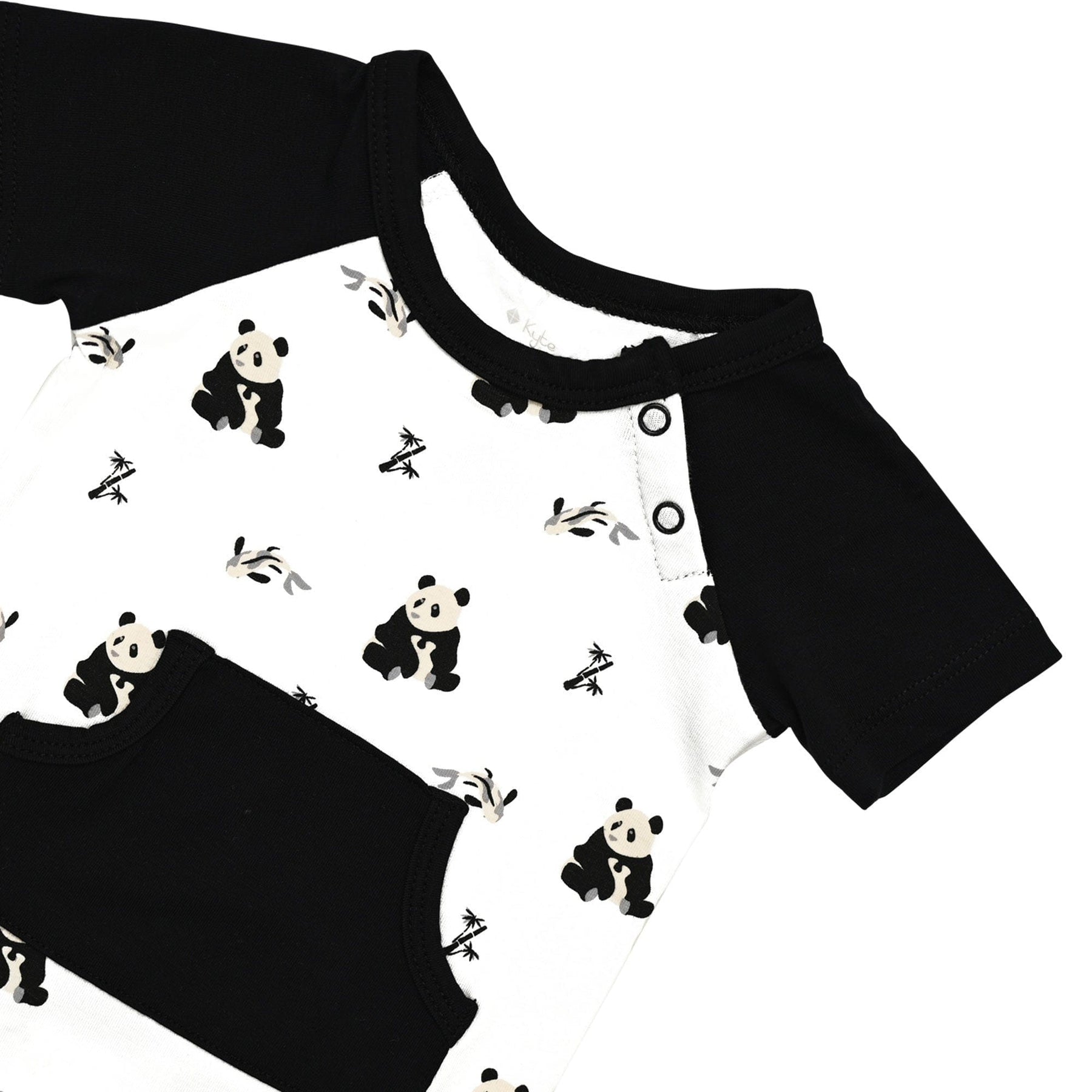 Kyte BABY Short Alls Short All in Black and White Zen