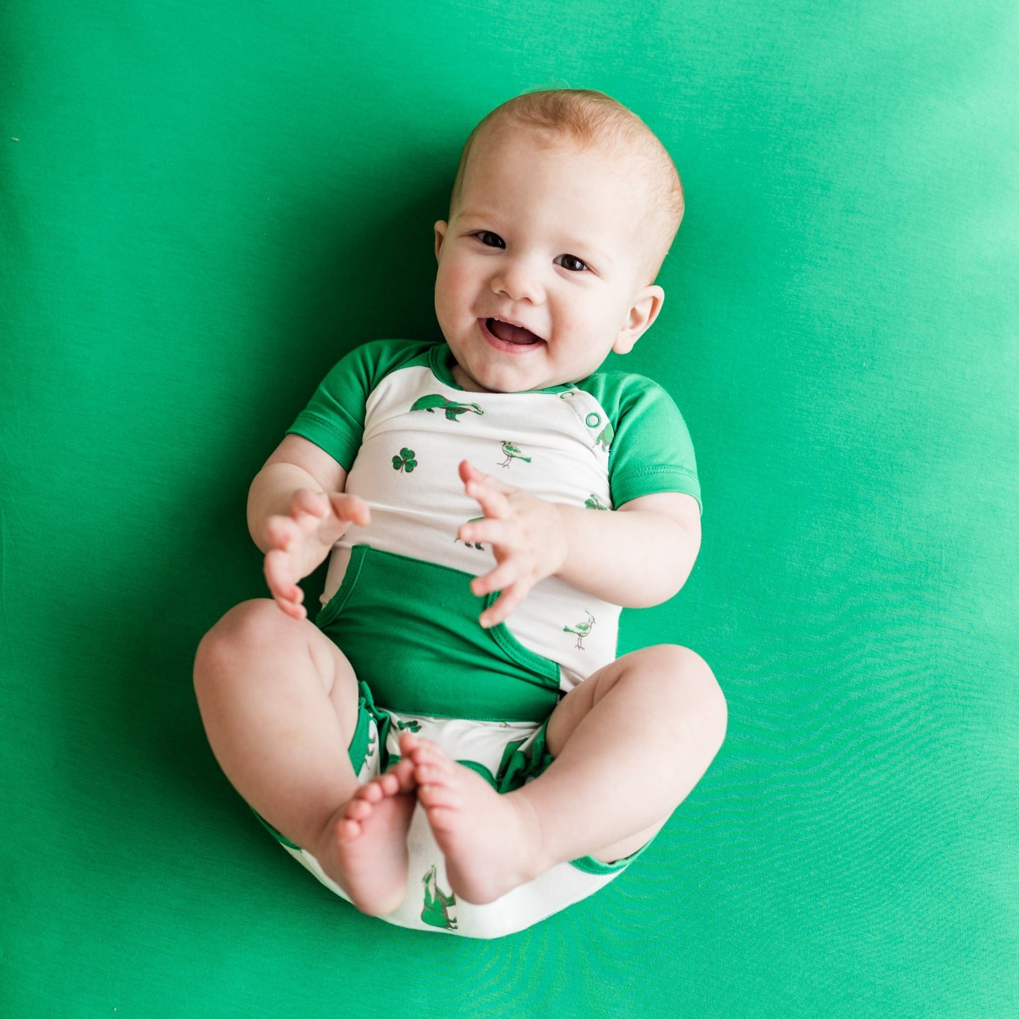 Kyte BABY Short Alls Short All in Irish