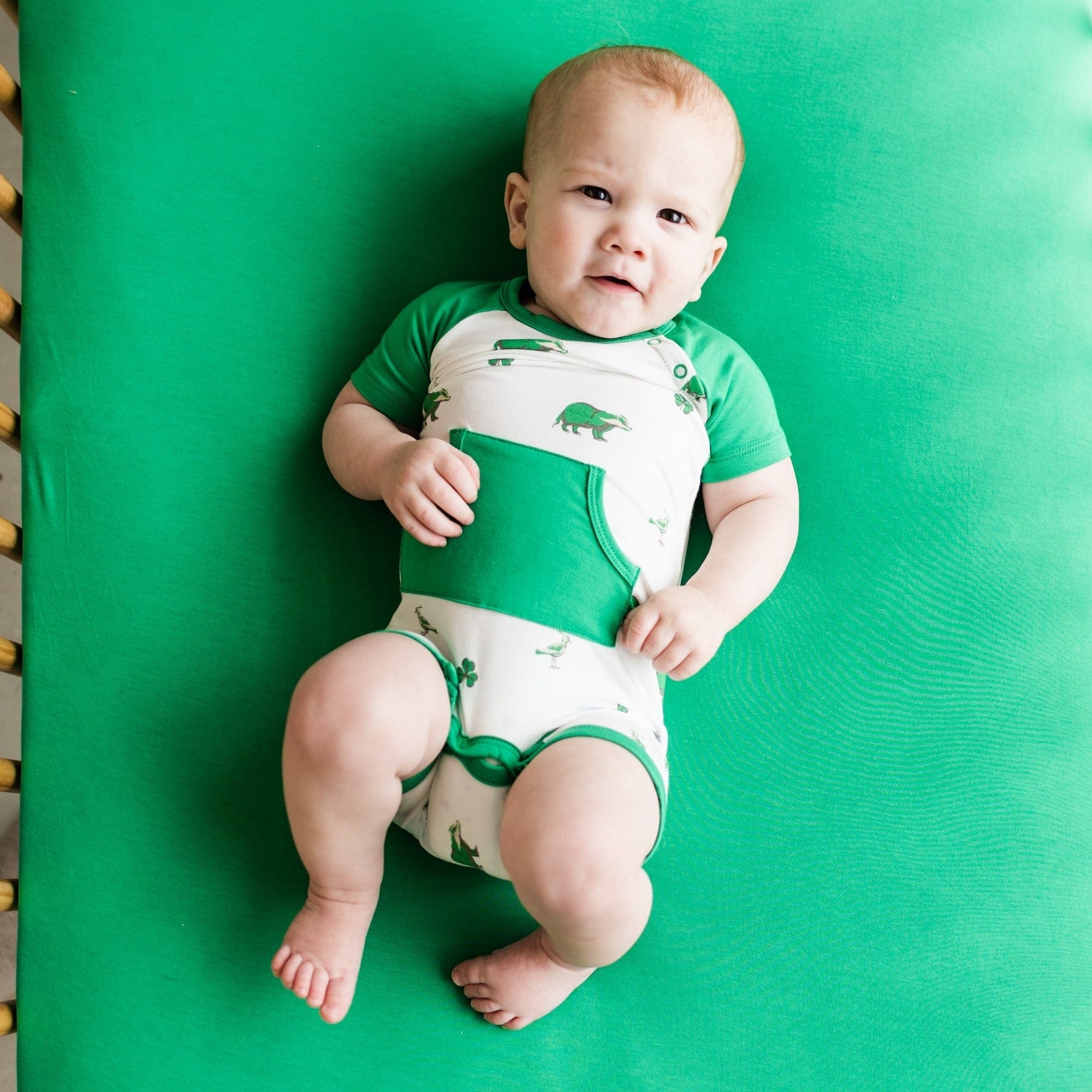 Kyte BABY Short Alls Short All in Irish