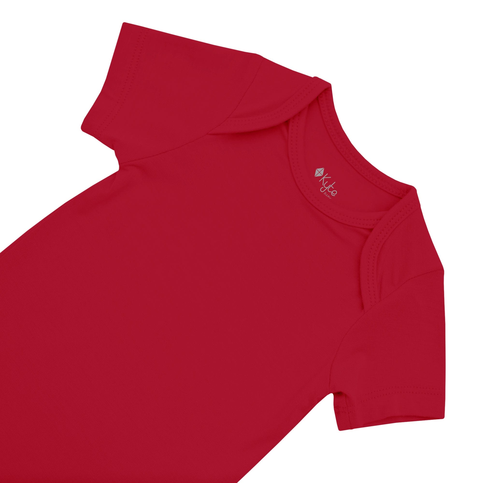 Kyte BABY Short Sleeve Bodysuits Bodysuit in Cardinal