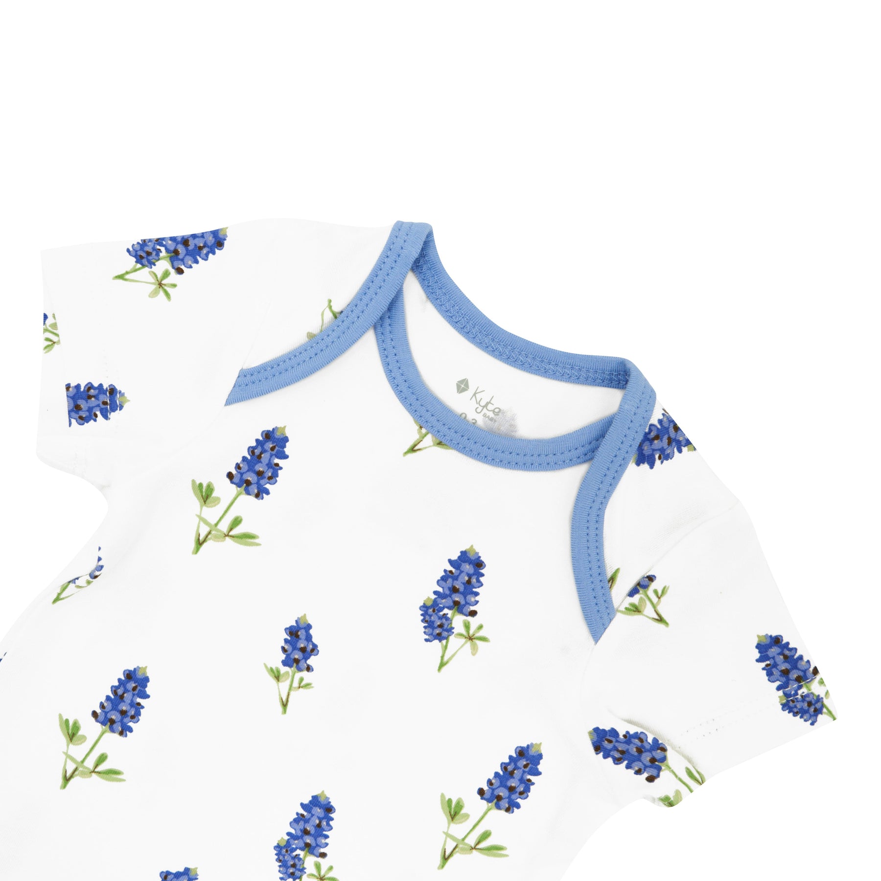 Kyte BABY Short Sleeve Bodysuits Bodysuit in Periwinkle Bluebonnet