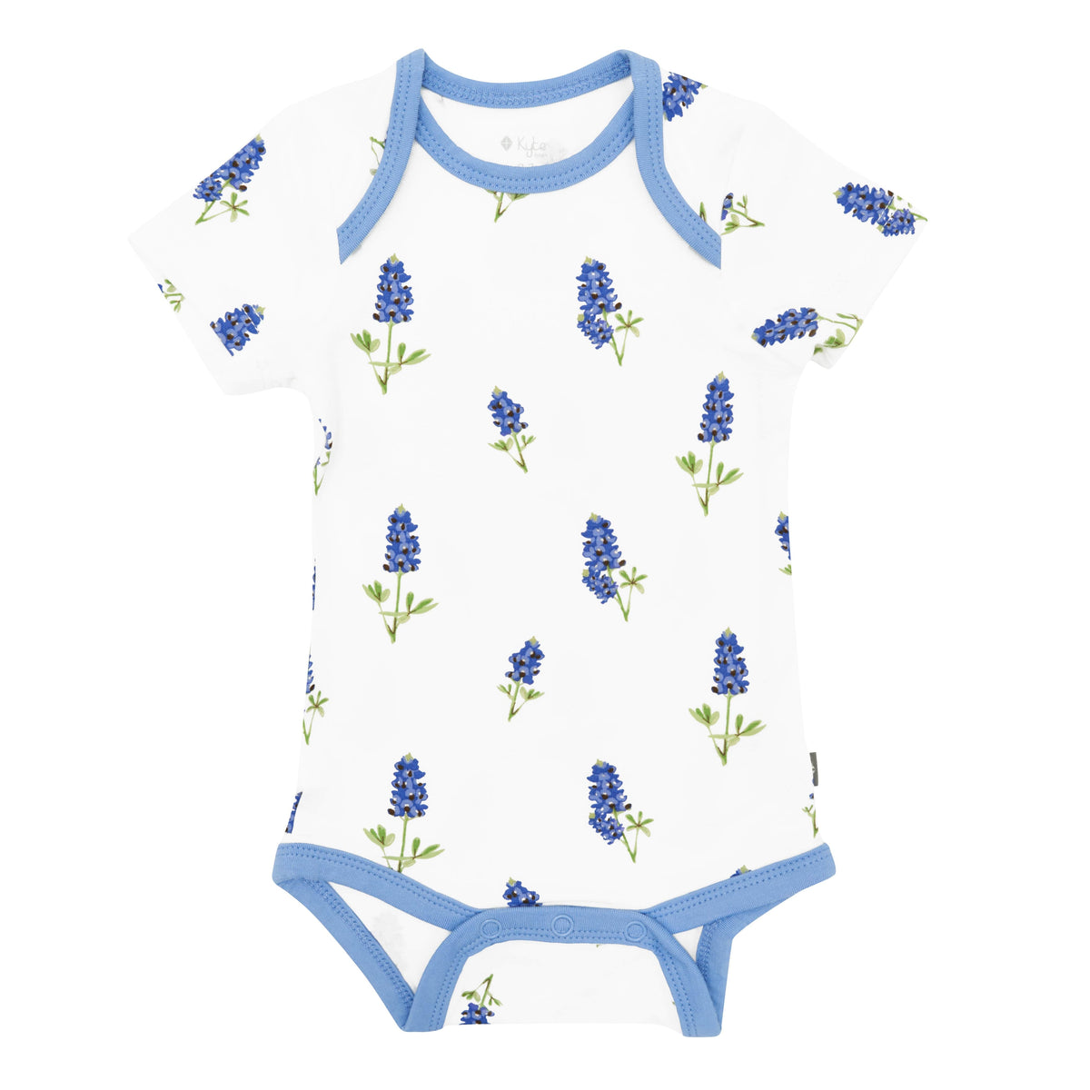 Kyte BABY Short Sleeve Bodysuits Bodysuit in Periwinkle Bluebonnet