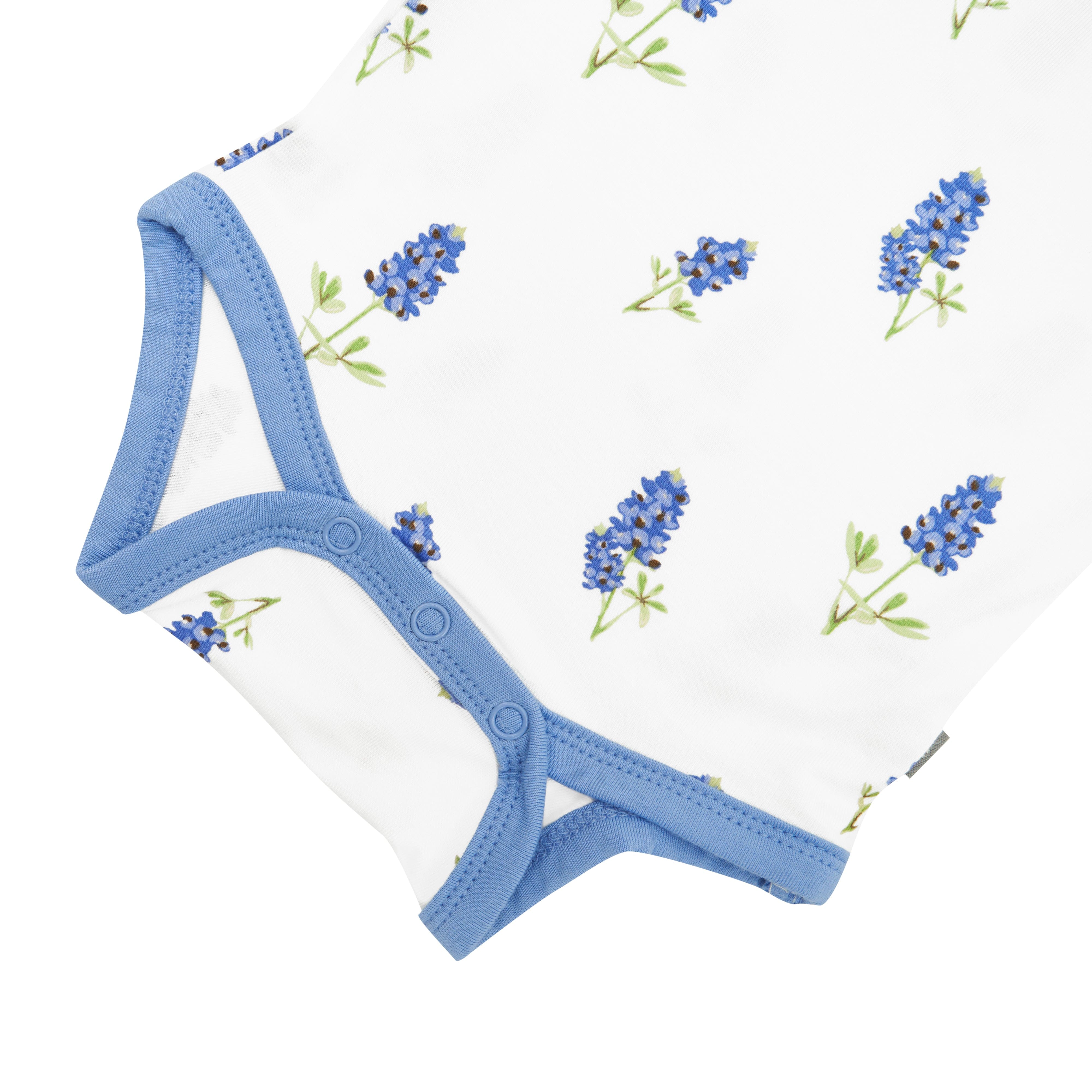 Kyte BABY Short Sleeve Bodysuits Bodysuit in Periwinkle Bluebonnet