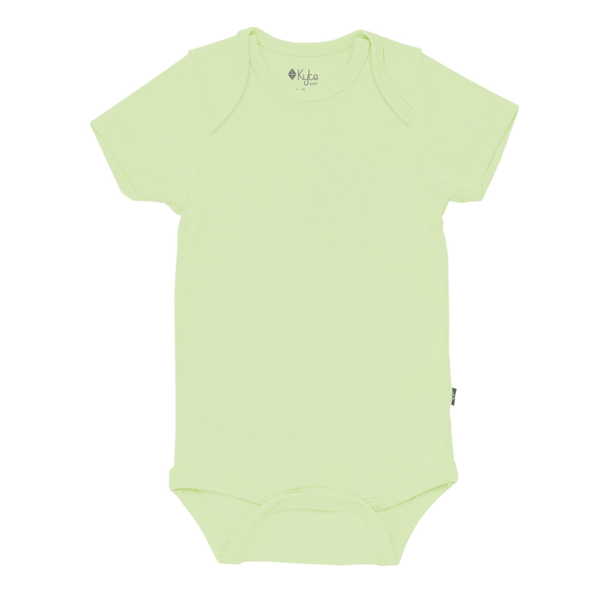 Kyte BABY Short Sleeve Bodysuits Bodysuit in Pistachio